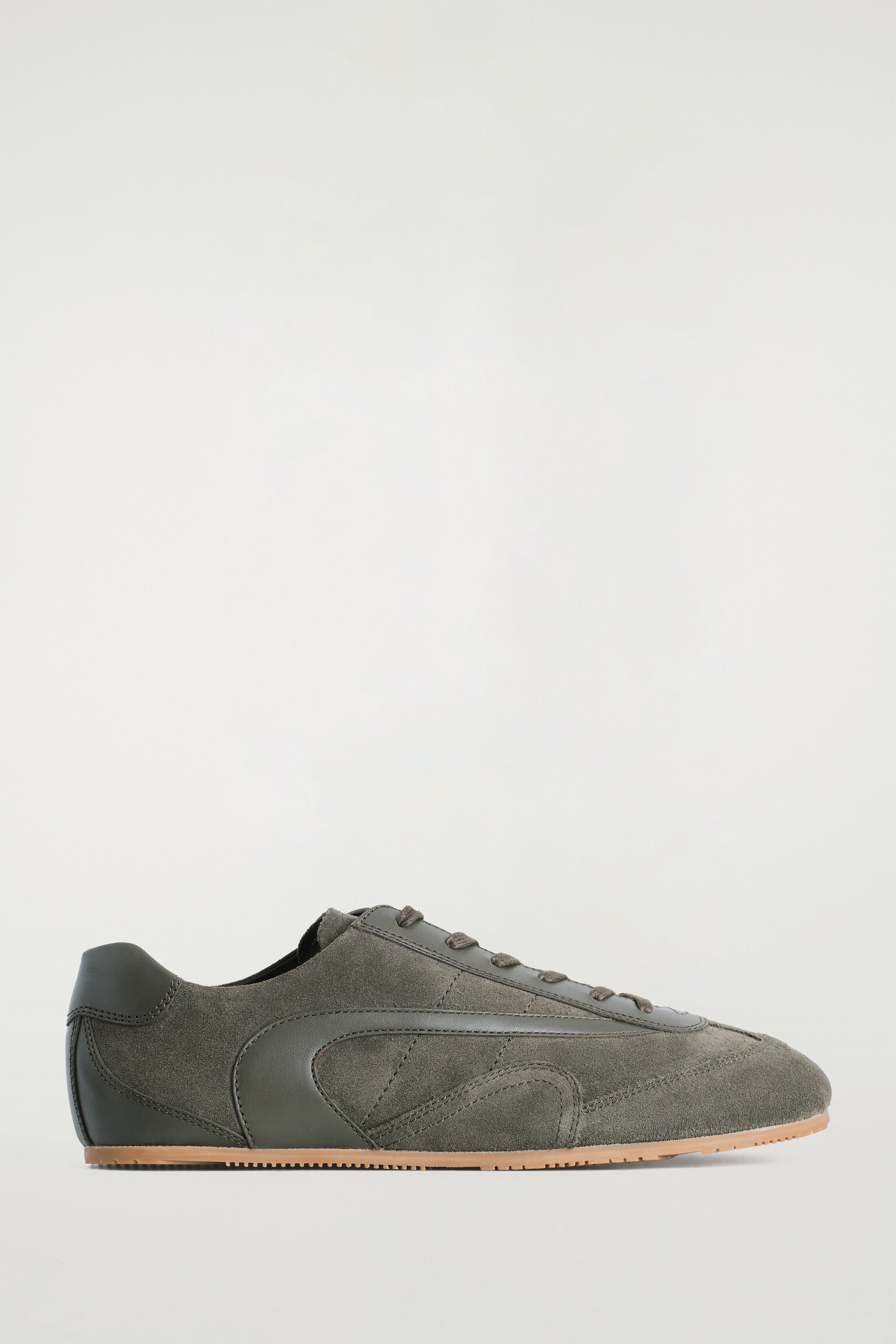 ZAPATILLAS DE ANTE MINIMALISTAS - GRIS/CAPPUCCINO/AZUL ACERO - 2