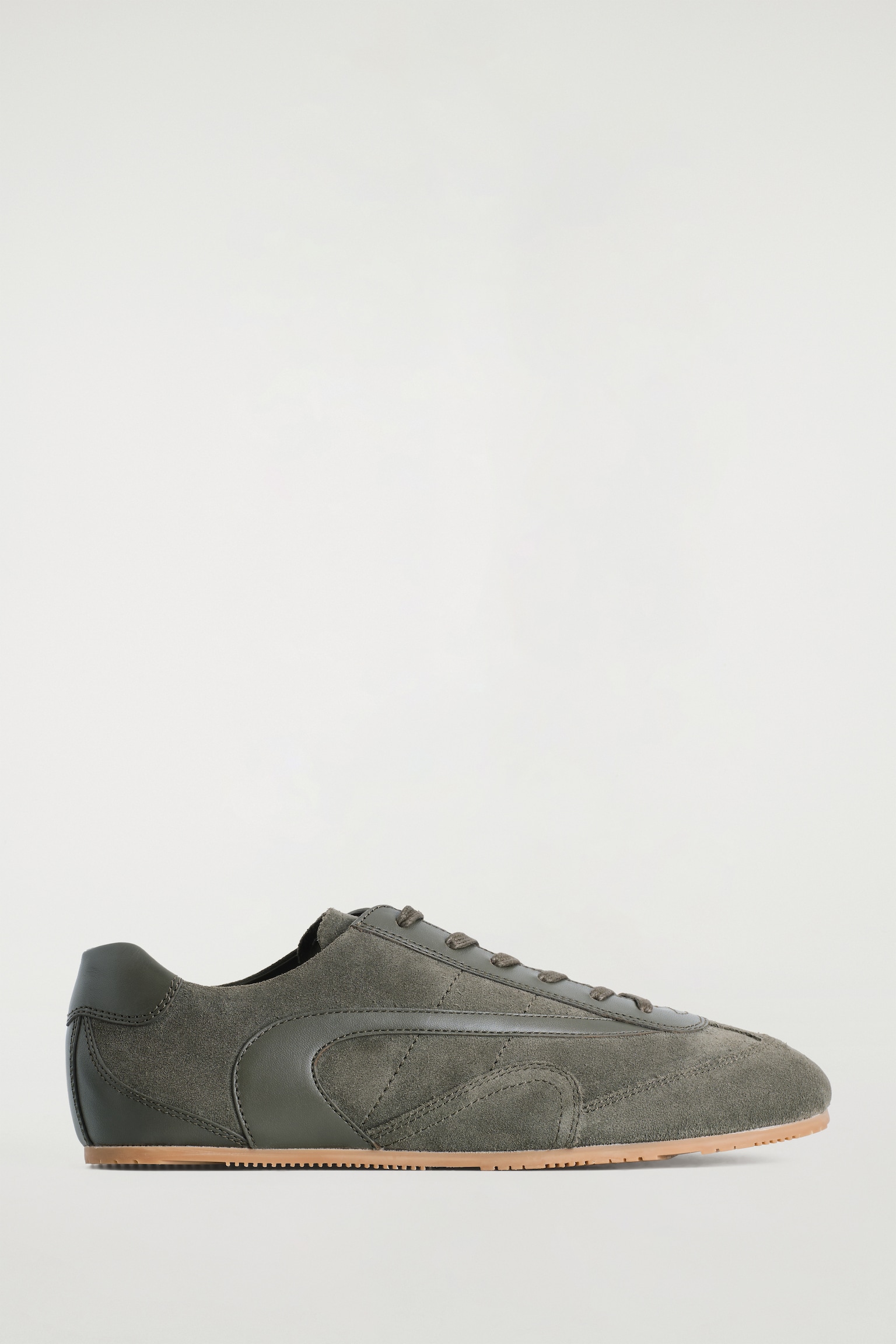 MINIMAL SUEDE TRAINERS - GREY/CAPPUCCINO/STEEL BLUE - 2