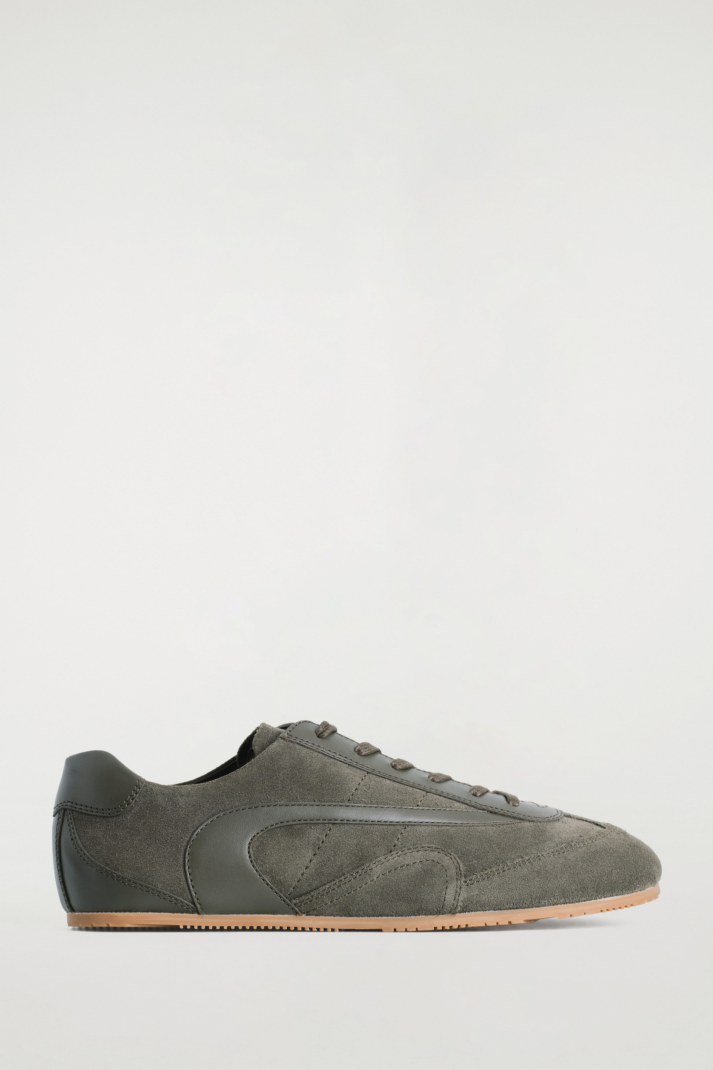 MINIMAL SUEDE SNEAKERS - GRAY | COS