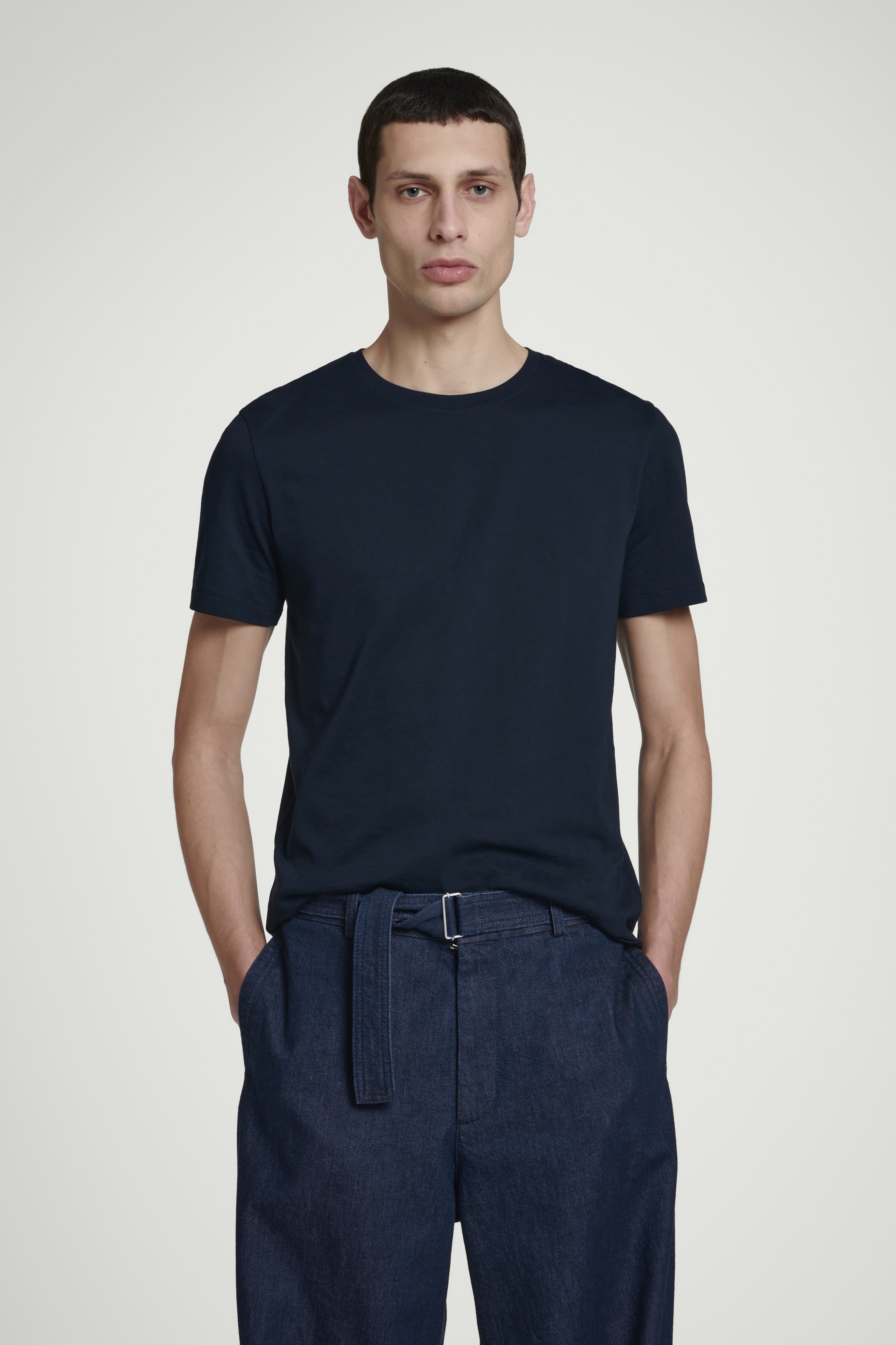 3ER-PACK T-SHIRTS AUS BAUMWOLLE - NAVYBLAU/GRAU/WEISS/Weiß/Schwarz