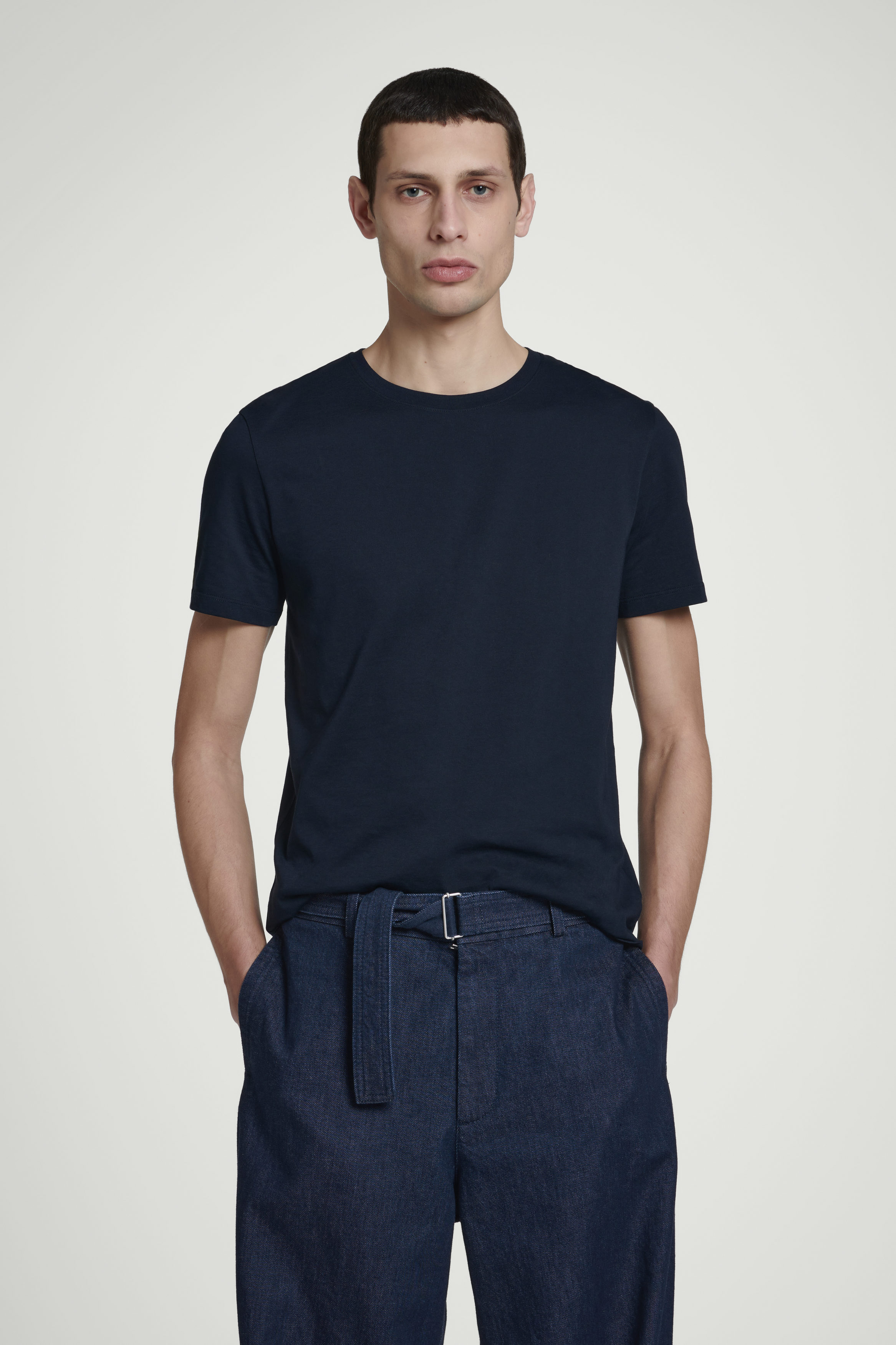 【threetimes】24SS Low cap tee GAP Mens Classic T-Shirt (3-Pack) T Shirt, Multi, Small US