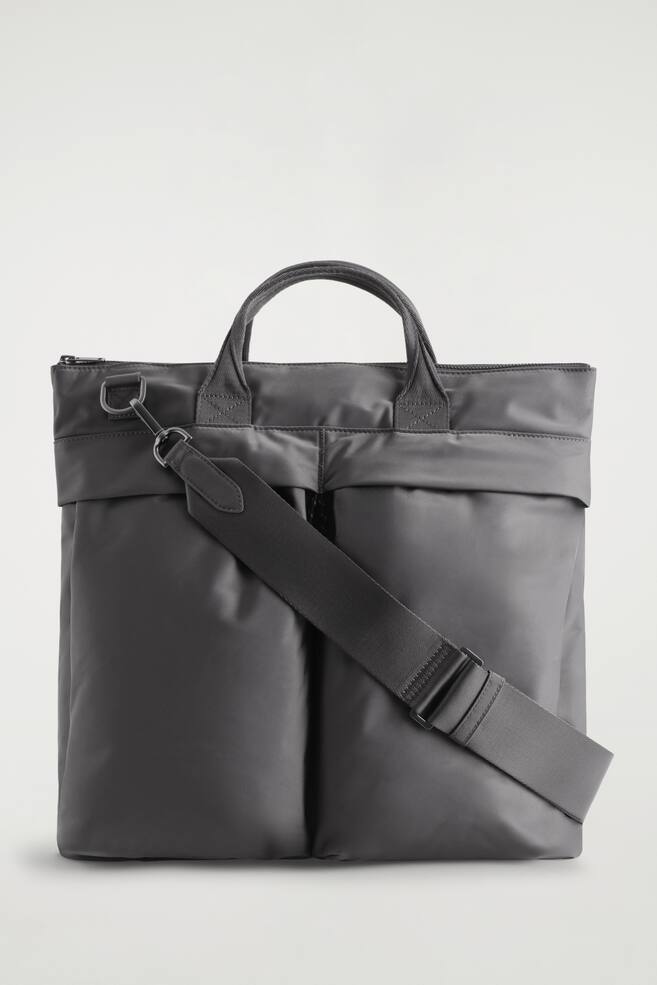 SACOCHE TRANSIT - NYLON - GRIS - 1