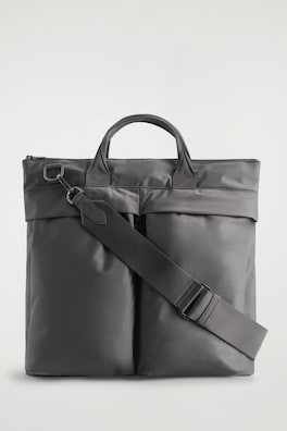 TRANSIT MESSENGER BAG - NYLON — GREY 3