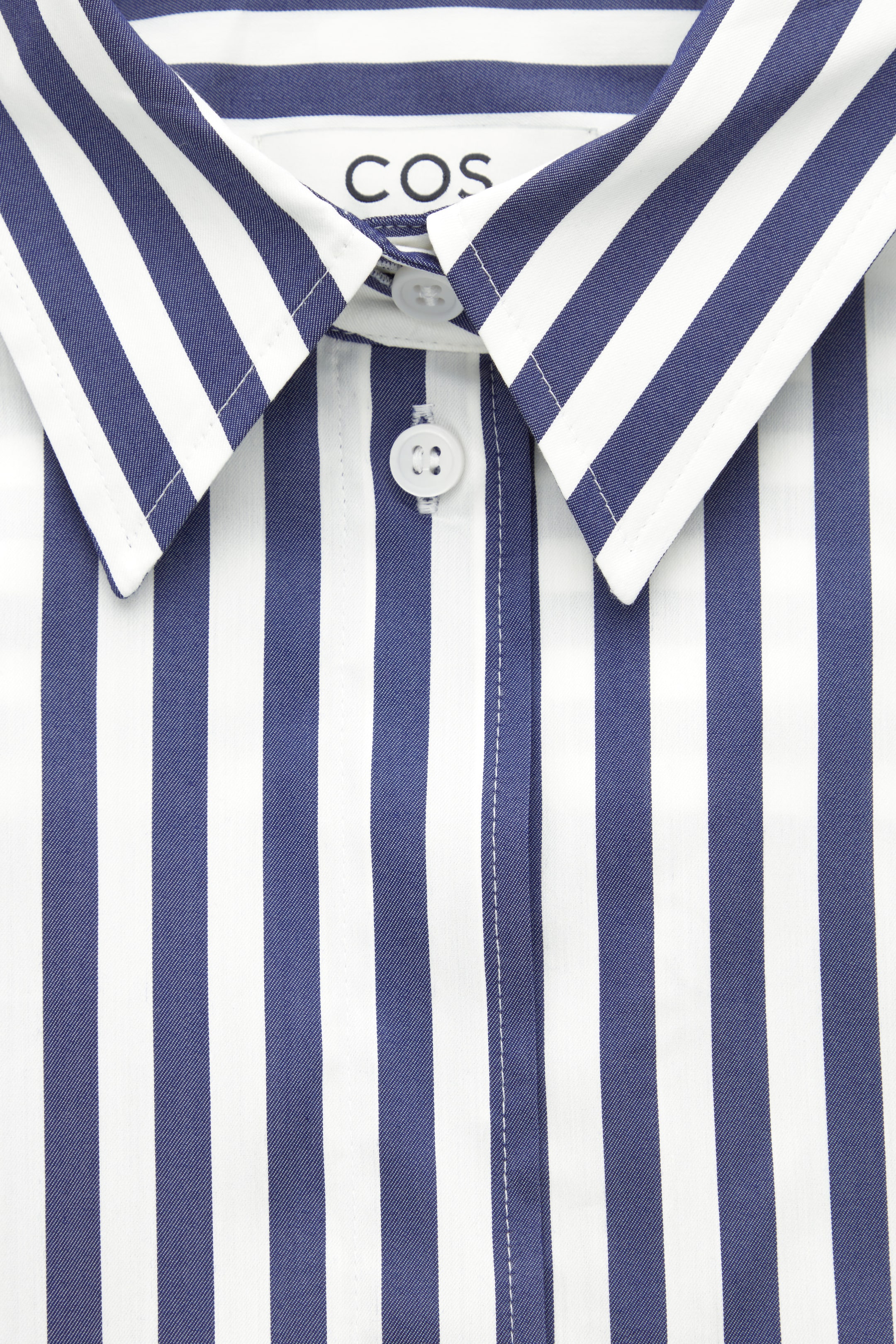 OVERSIZED WAISTED STRIPED SHIRT