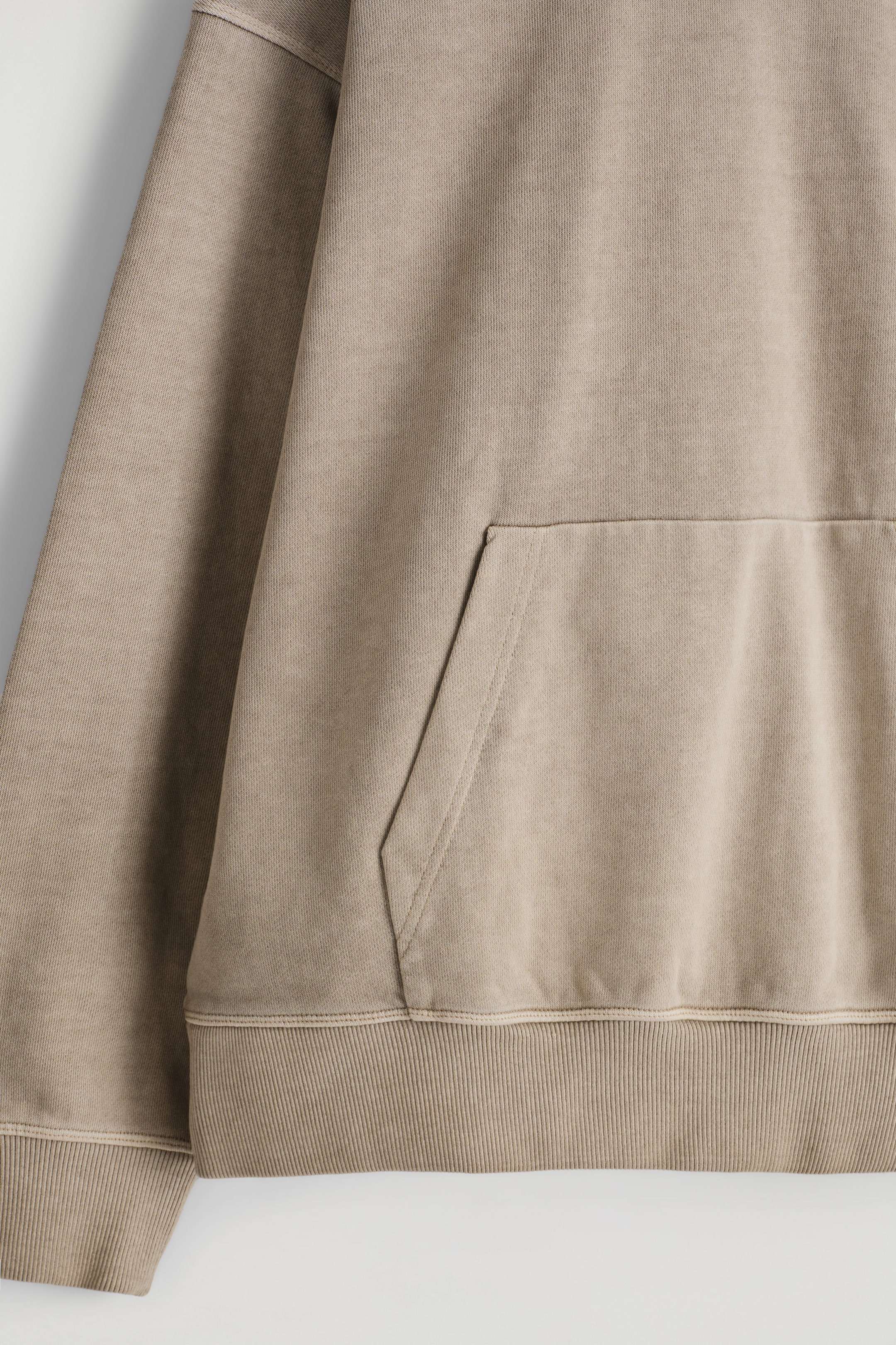 WASHED COTTON-JERSEY HOODIE