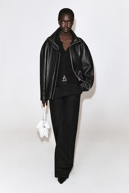DENIM WIDE-LEG PANTS — BLACK 2