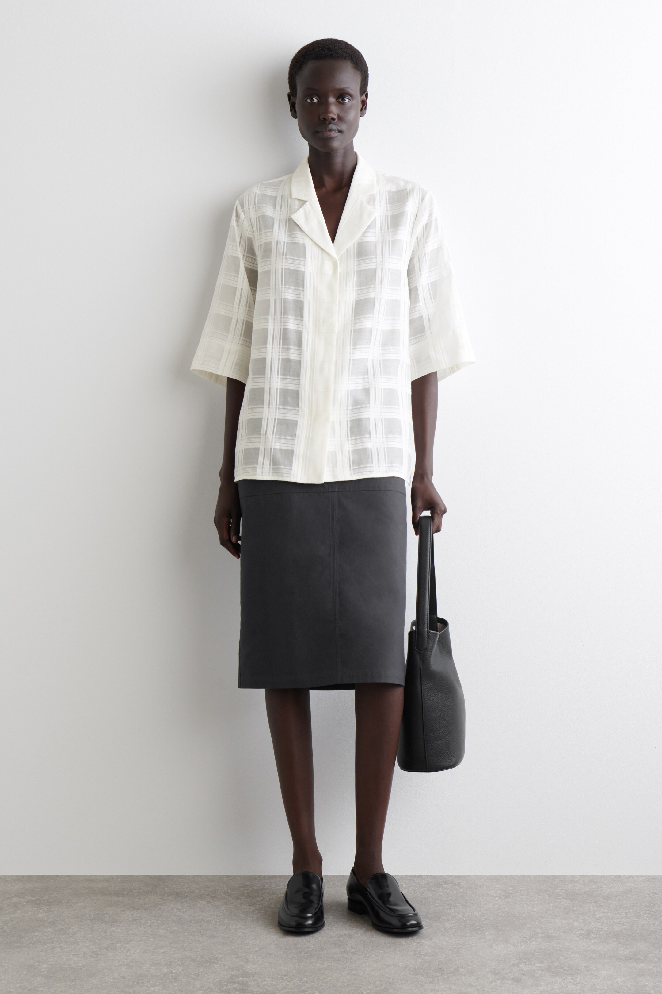 Ver imagen más grande: CAMISA DE CUADROS TRANSPARENTE - BLANCO - MUJER | H&M ES 2