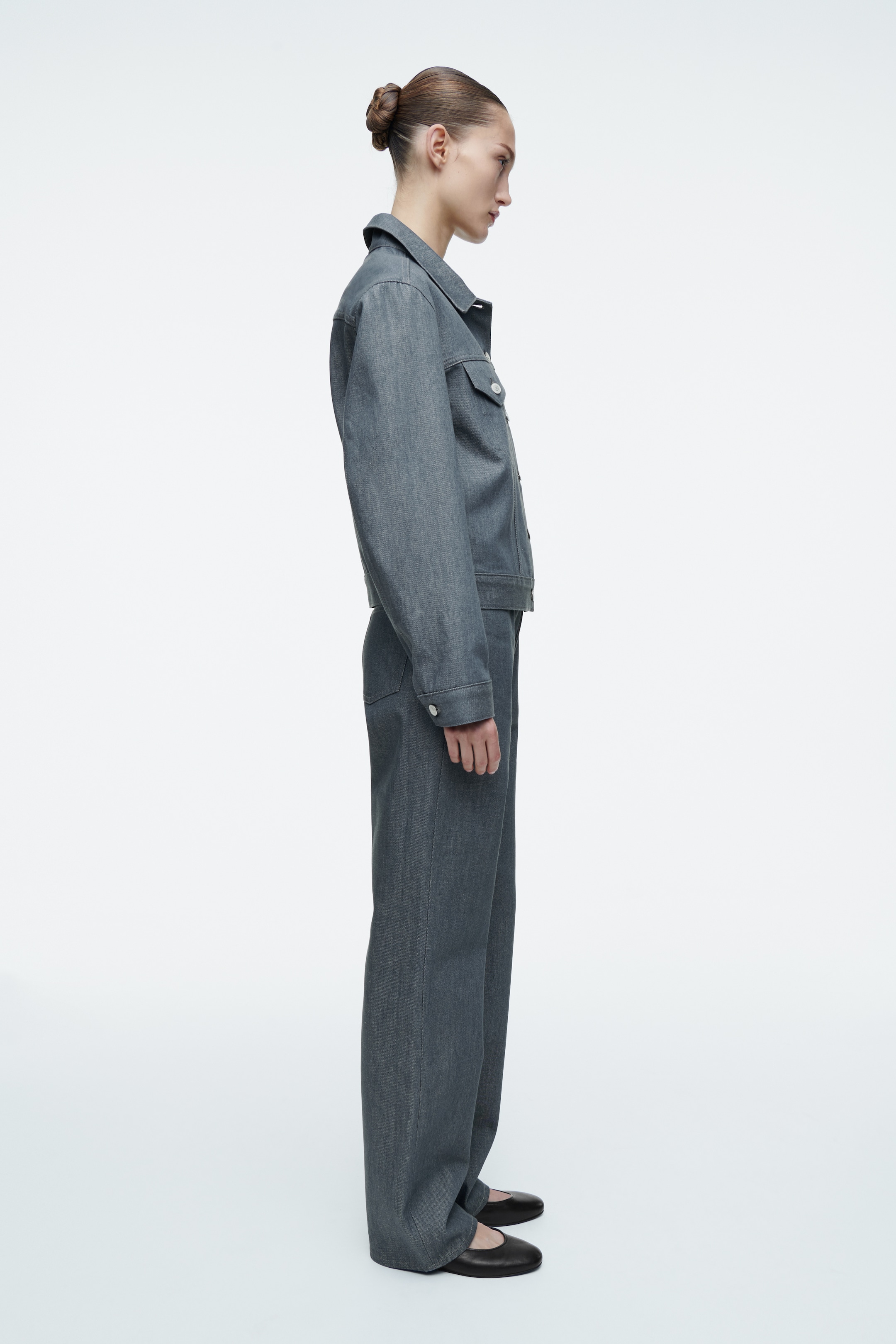Agrandir l'image: VESTE OVERSIZE EN DENIM BRUT - GRIS BRUT - FEMME | H&M CH 4