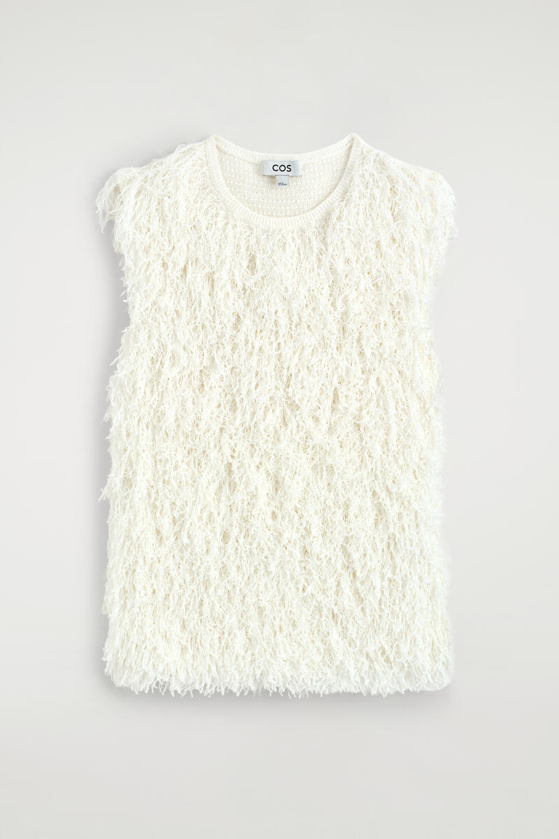 Fringed Knitted Top