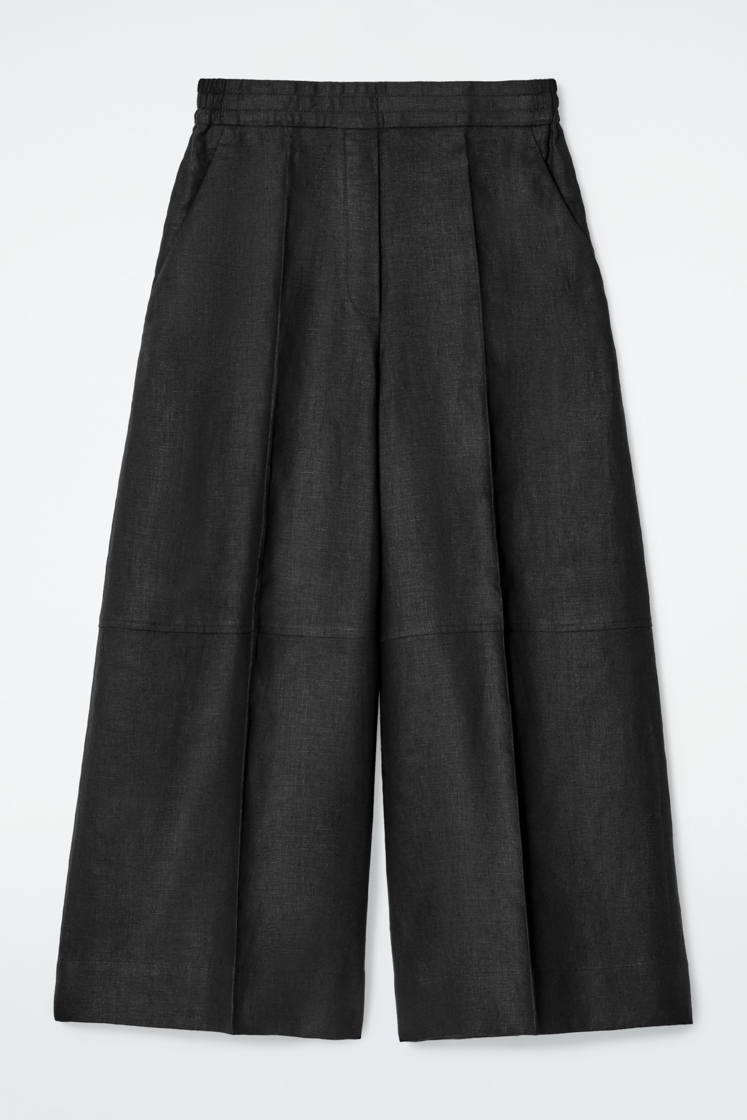 LINEN CULOTTES - BLACK/BLUE/NAVY - 2