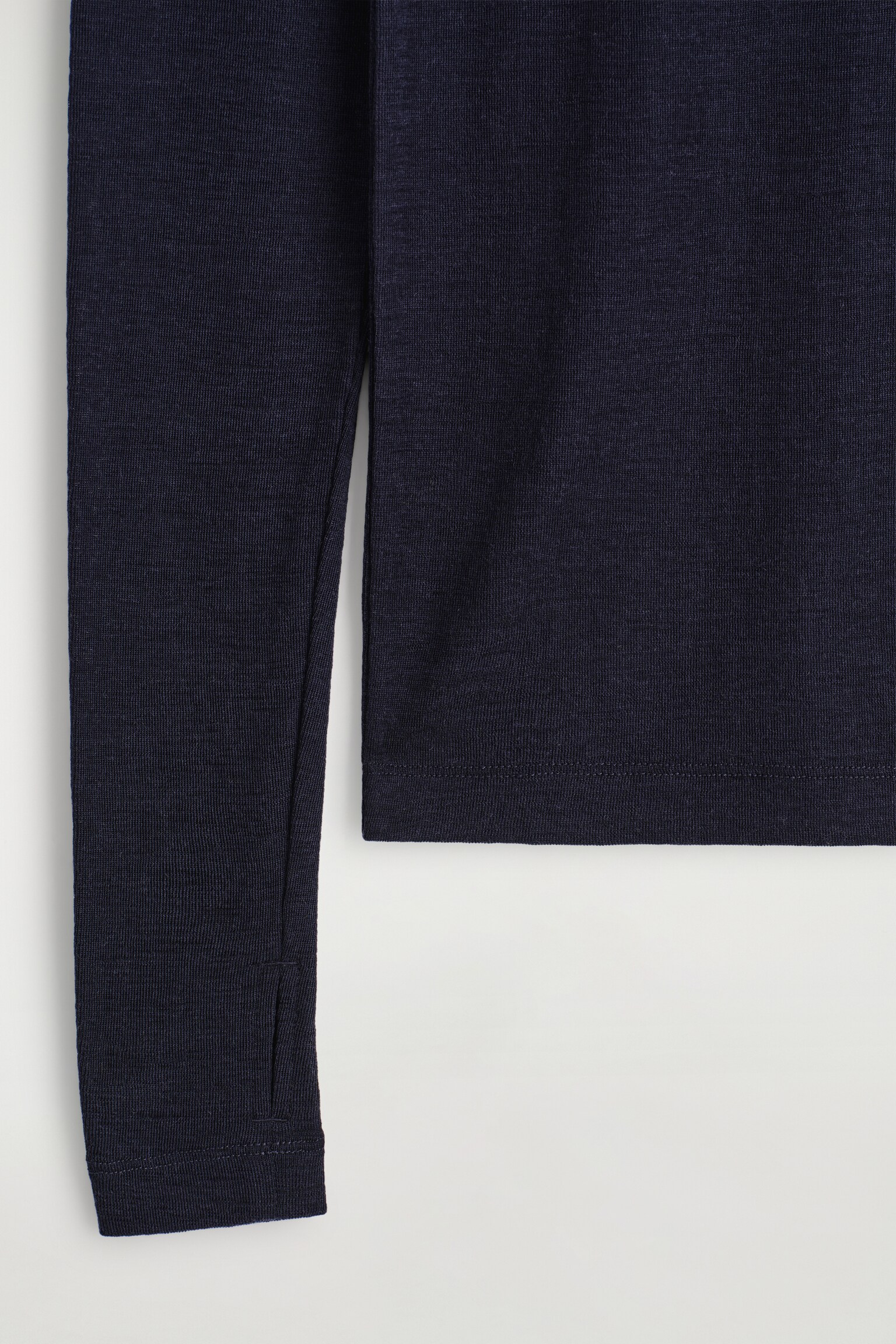 SLIM MERINO WOOL TOP - NAVY/CHARCOAL MÉLANGE/GREY / FLECKED/CAMEL MÉLANGE/DARK-BROWN MÉLANGE - 5
