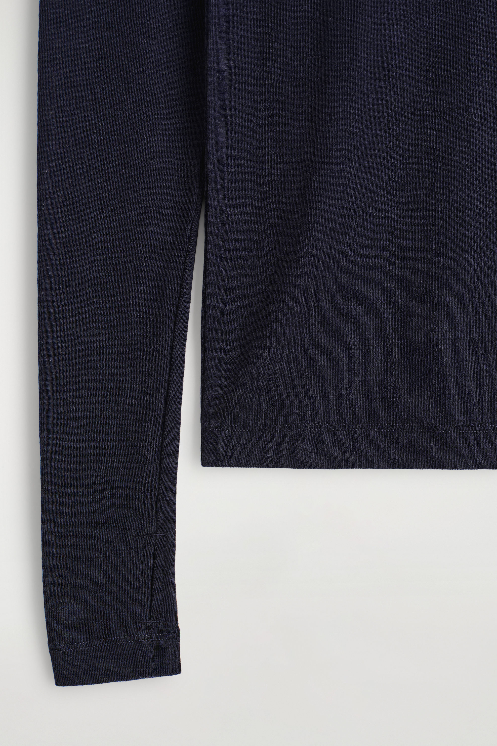 SLIM MERINO WOOL SWEATER - NAVY | COS