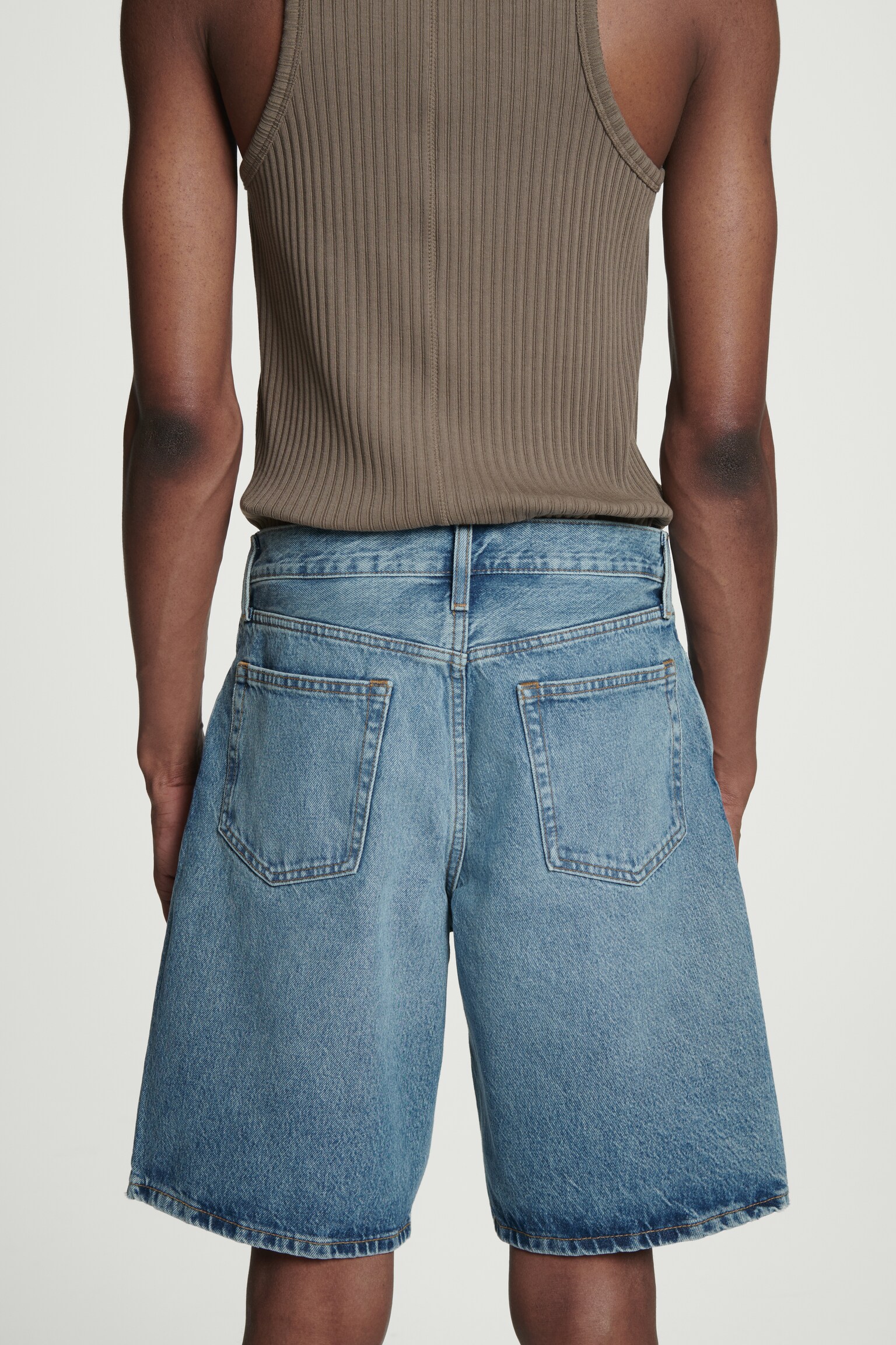 SHORT EN JEAN - BLEU/ÉCRU - 3