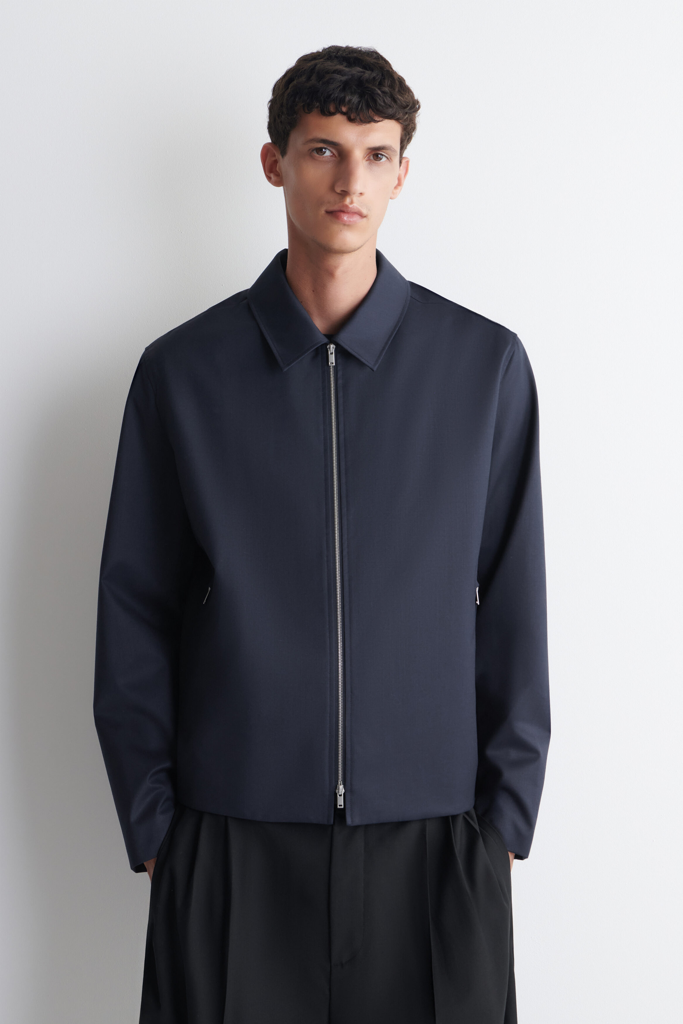 TAILORED WOOL ZIP-UP JACKET - thumbnail 2