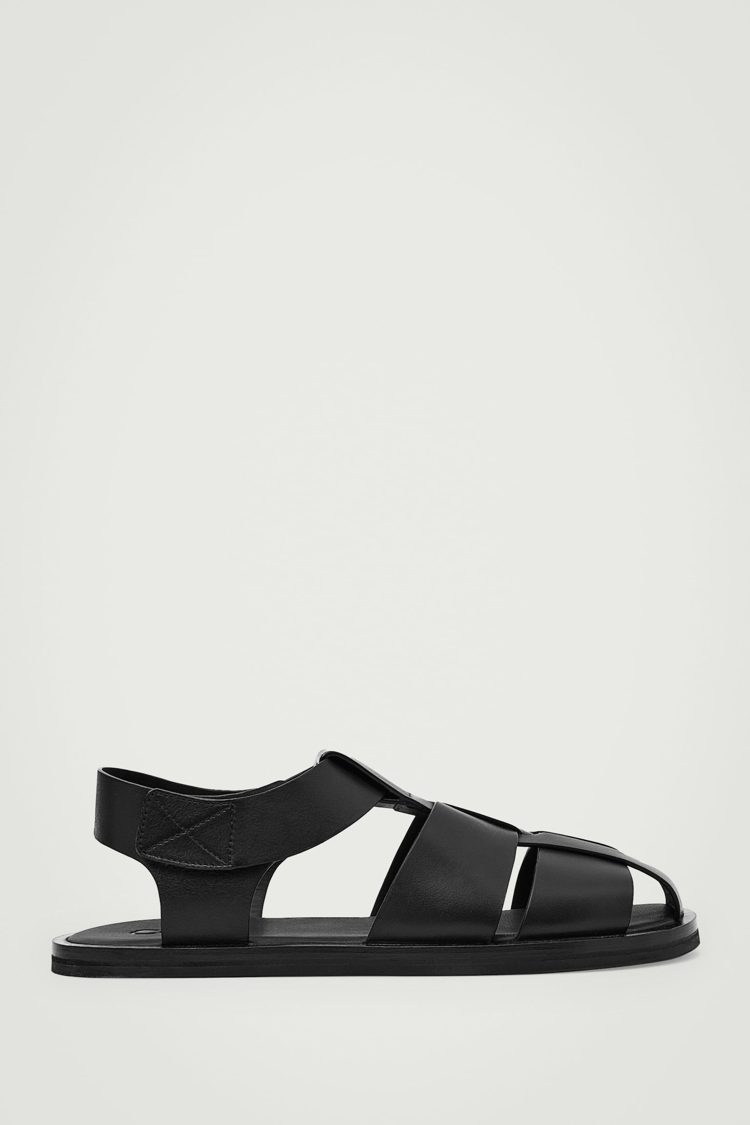 SANDALIAS DE PESCADOR DE PIEL - NEGRO - 2