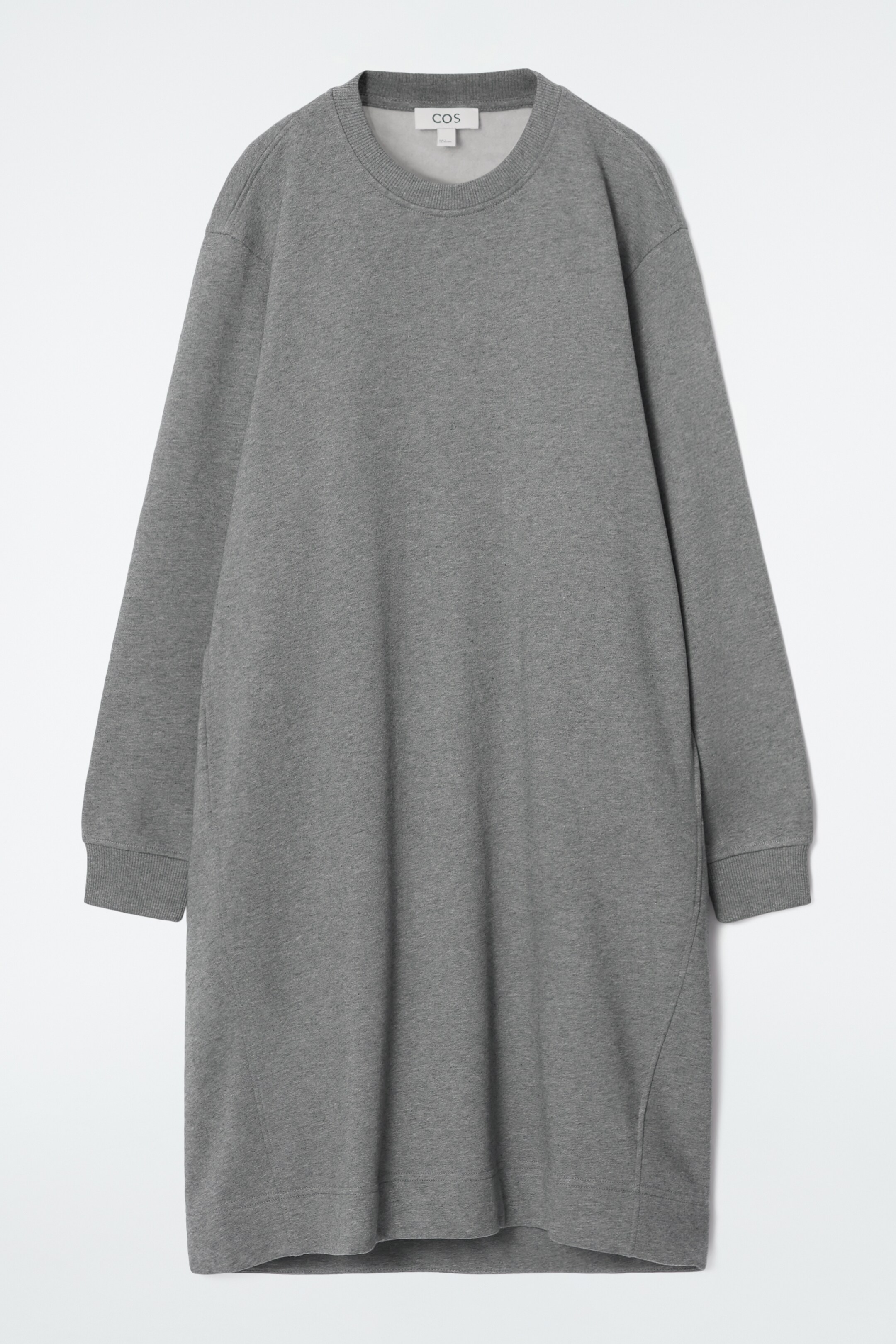 View larger image: OVERSIZED SWEATSHIRT MIDI DRESS - GREY MÉLANGE - Ladies | H&M GB 1