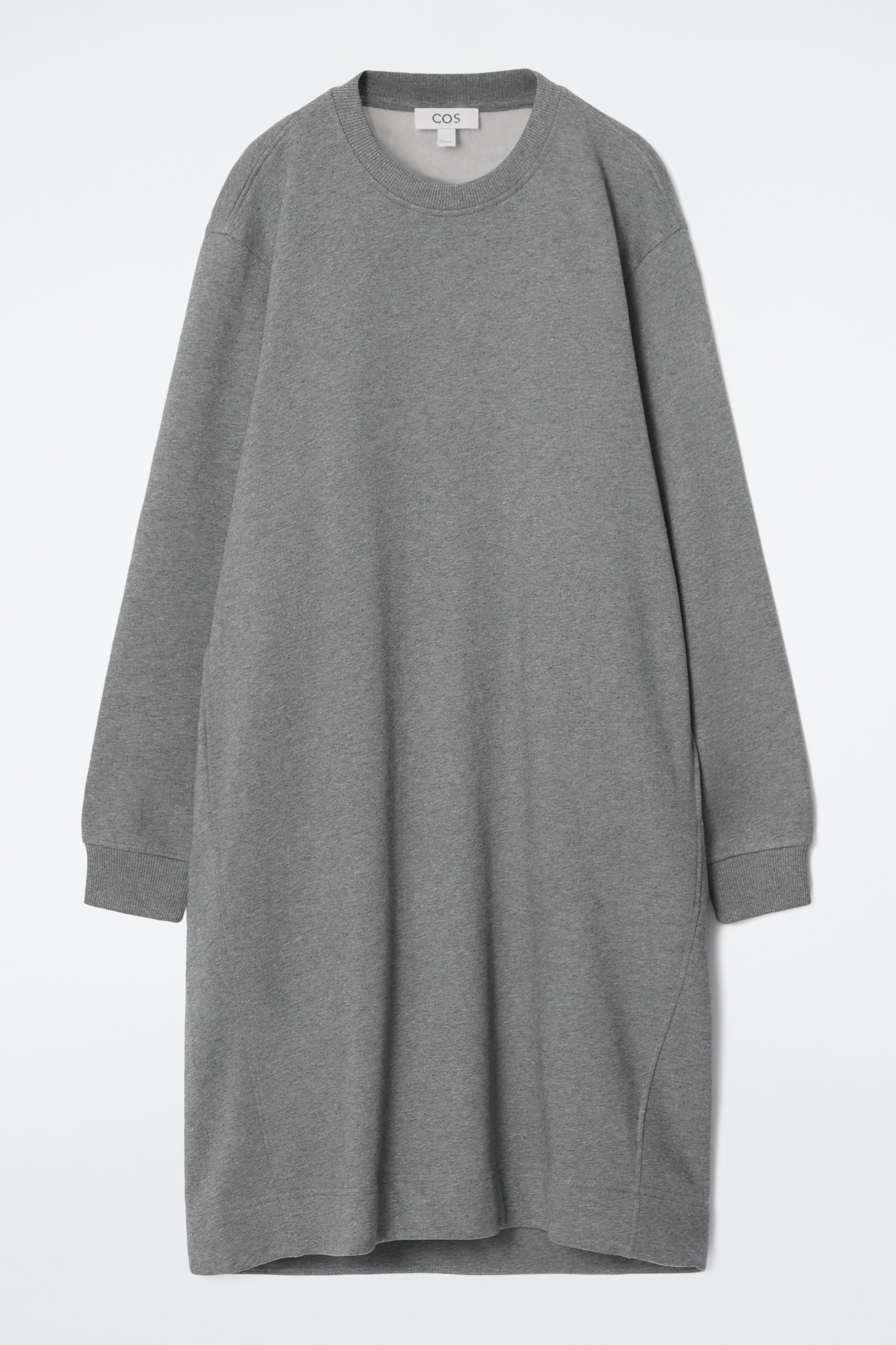 Grösseres Bild ansehen: SWEATSHIRT-MIDIKLEID MIT OVERSIZED-PASSFORM - GRAU MELIERT - DAMEN | H&M CH 1