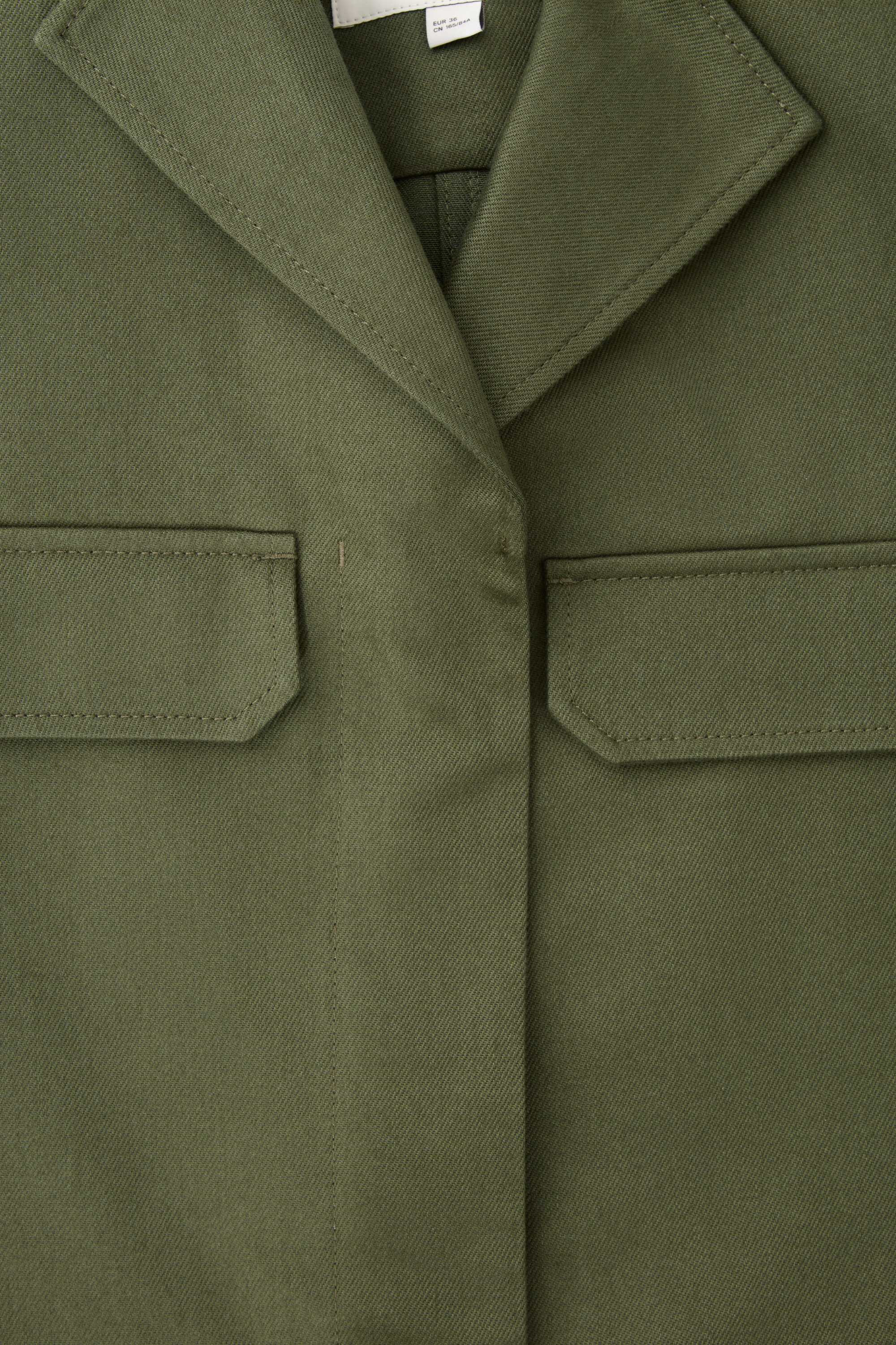TWILL UTILITY JACKET - KHAKI GREEN | COS