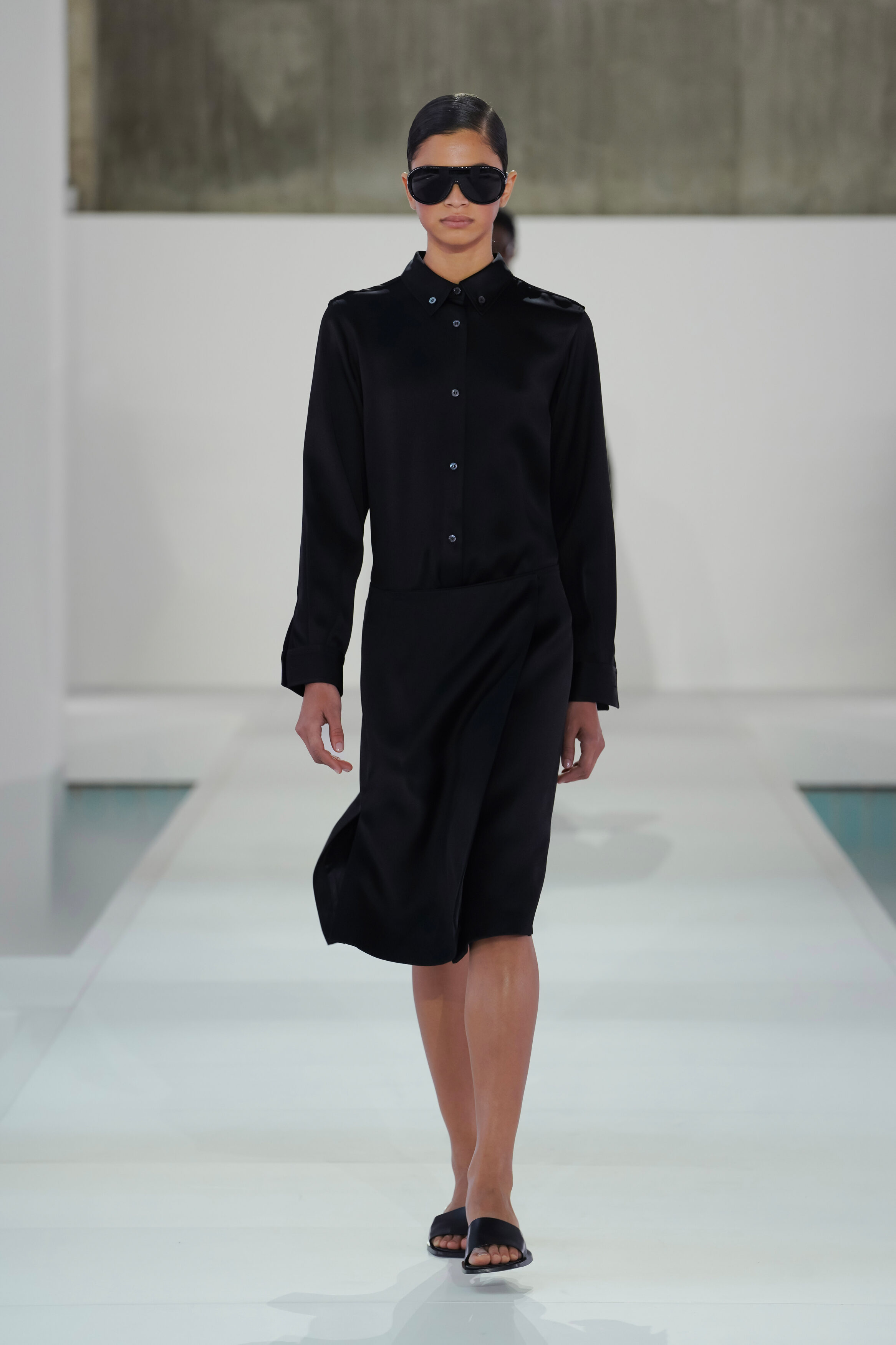 SATIN WRAP SKIRT - BLACK | COS US