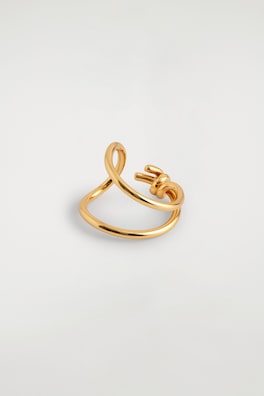KNOTTED RING — GOLD 4