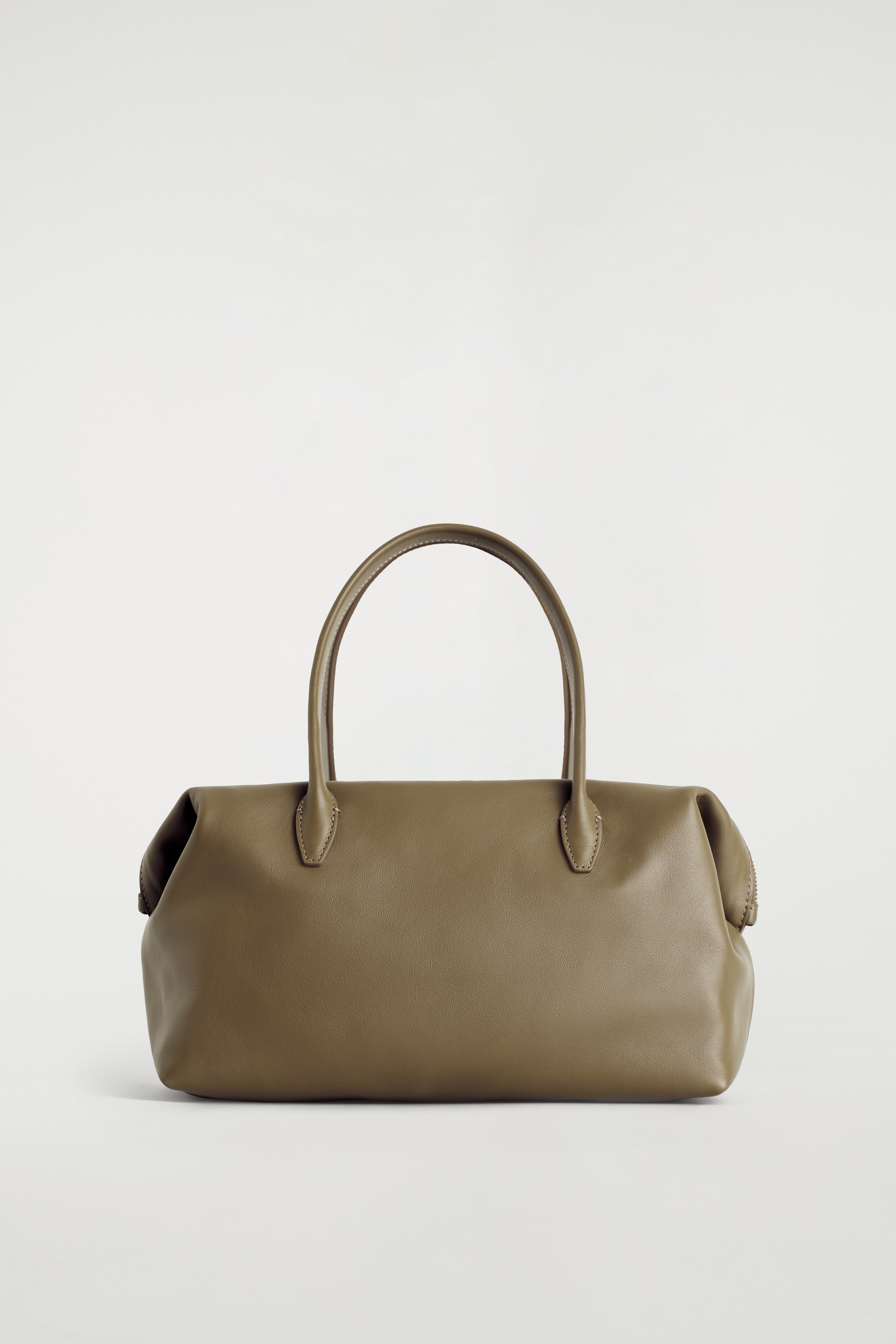 BORSA BOWLING MONTMARTRE IN PELLE - MARRONE