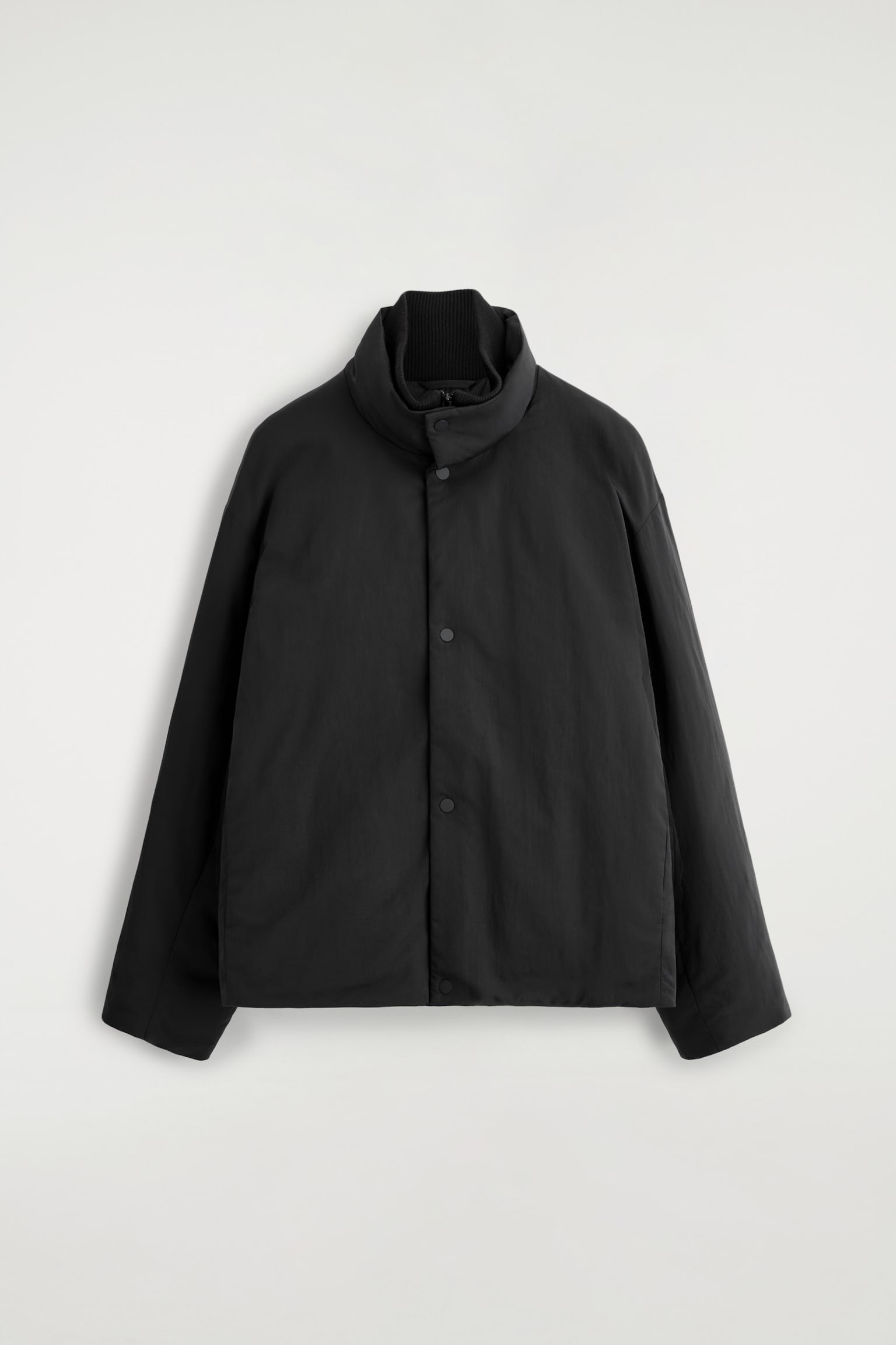 VESTE DOUDOUNE À COL CHEMINÉE - NOIR/BORDEAUX - 2