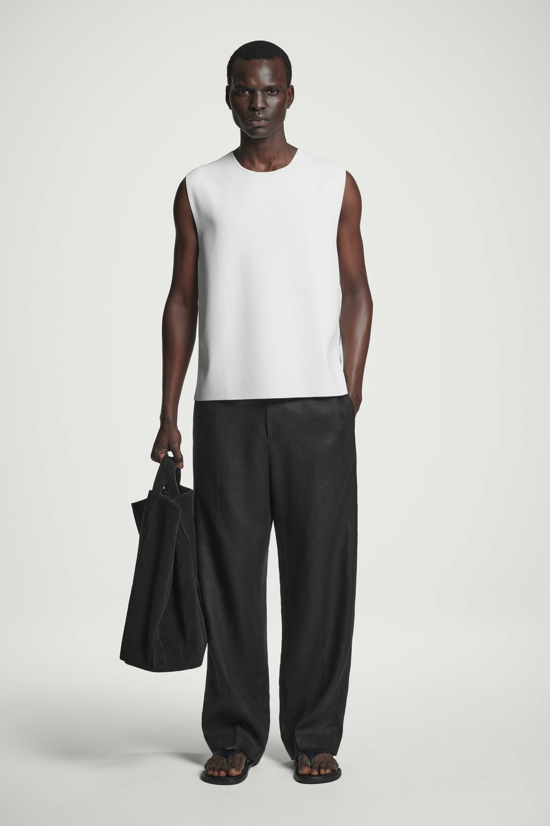 Ingrandisci l'immagine: KNITTED SPORTS TANK TOP - WHITE - UOMO | H&M CH 2