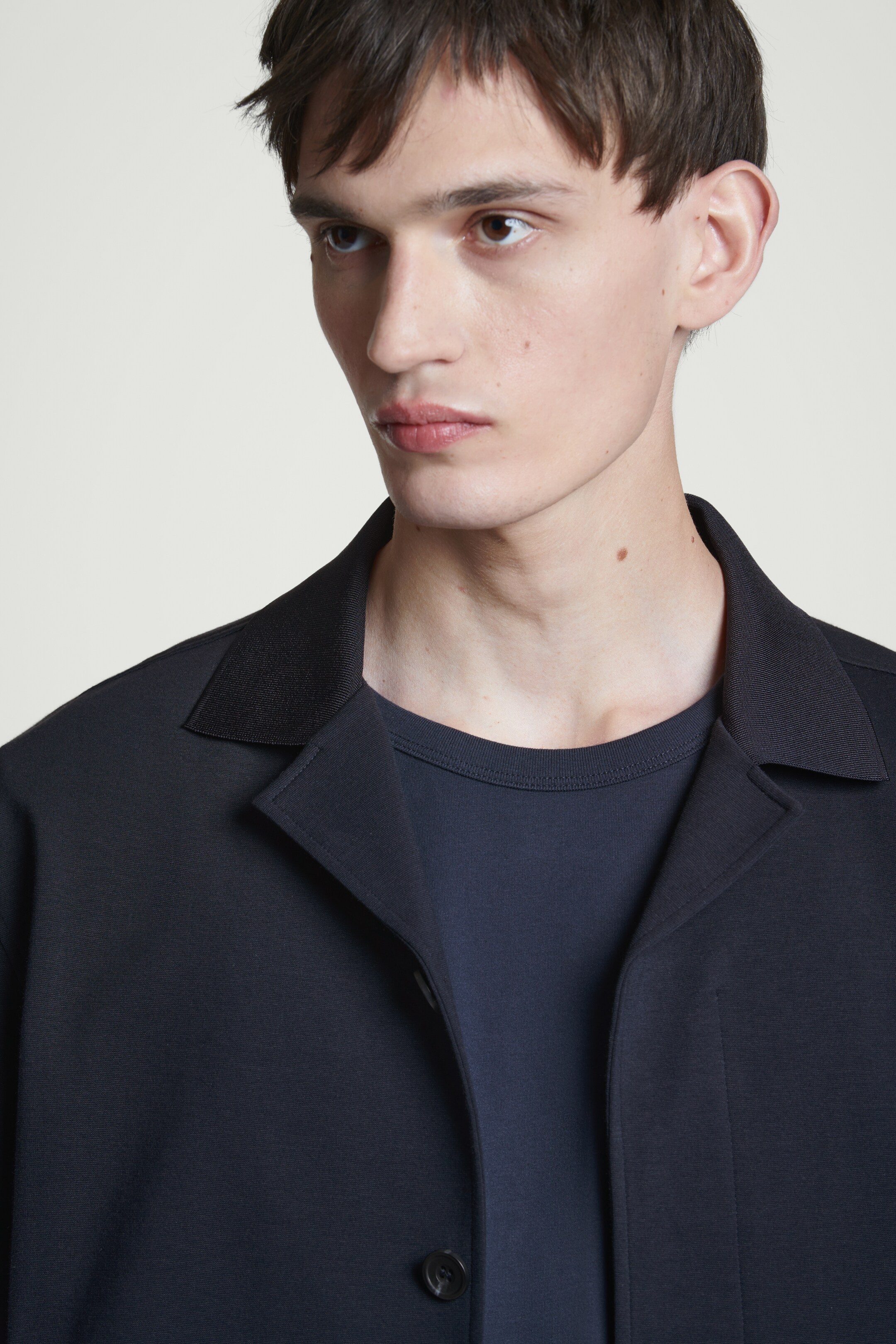 Ingrandisci l'immagine: BRUSHED-COTTON T-SHIRT - NAVY - UOMO | H&M CH 3