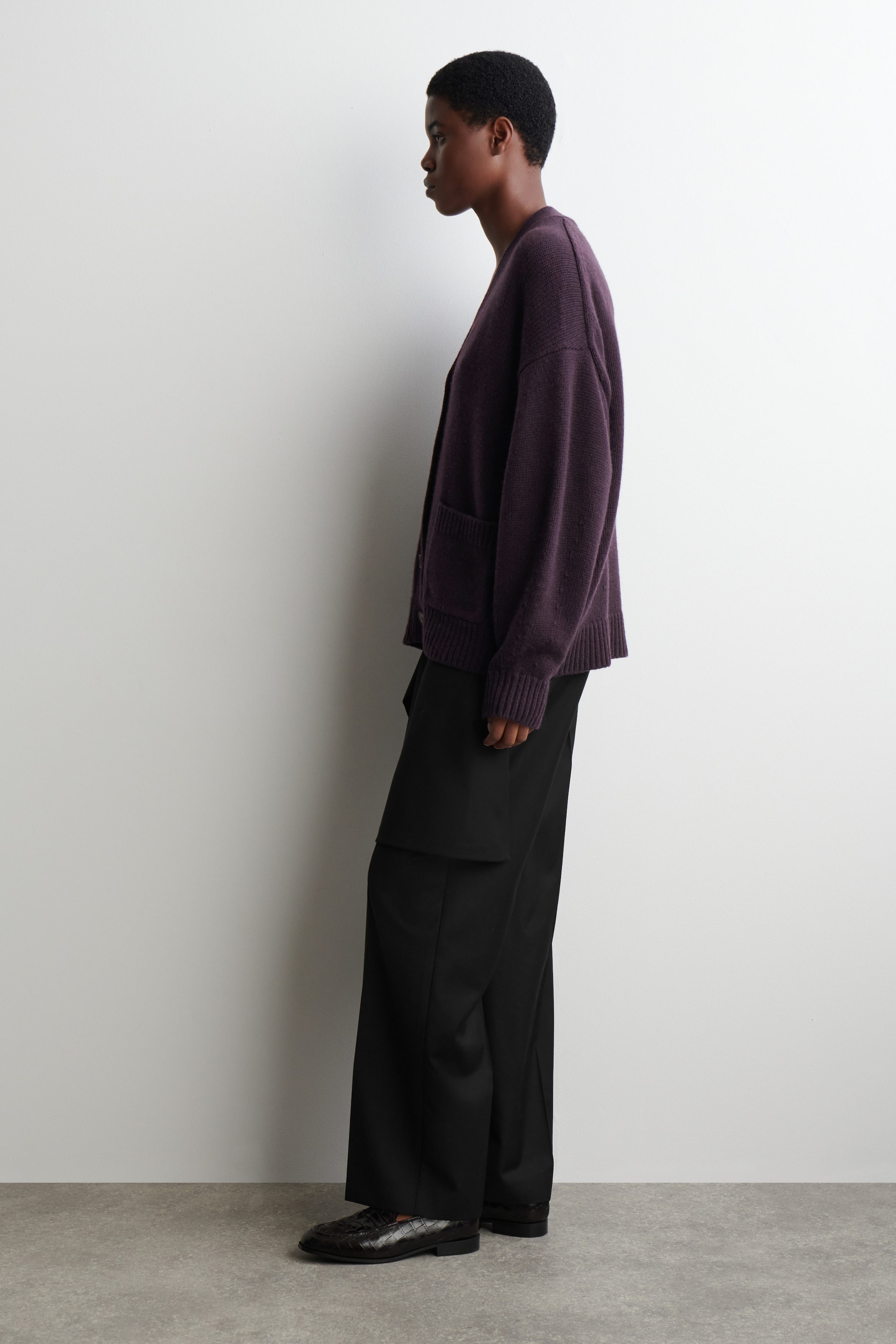 OVERSIZED CASHMERE-BLEND CARDIGAN