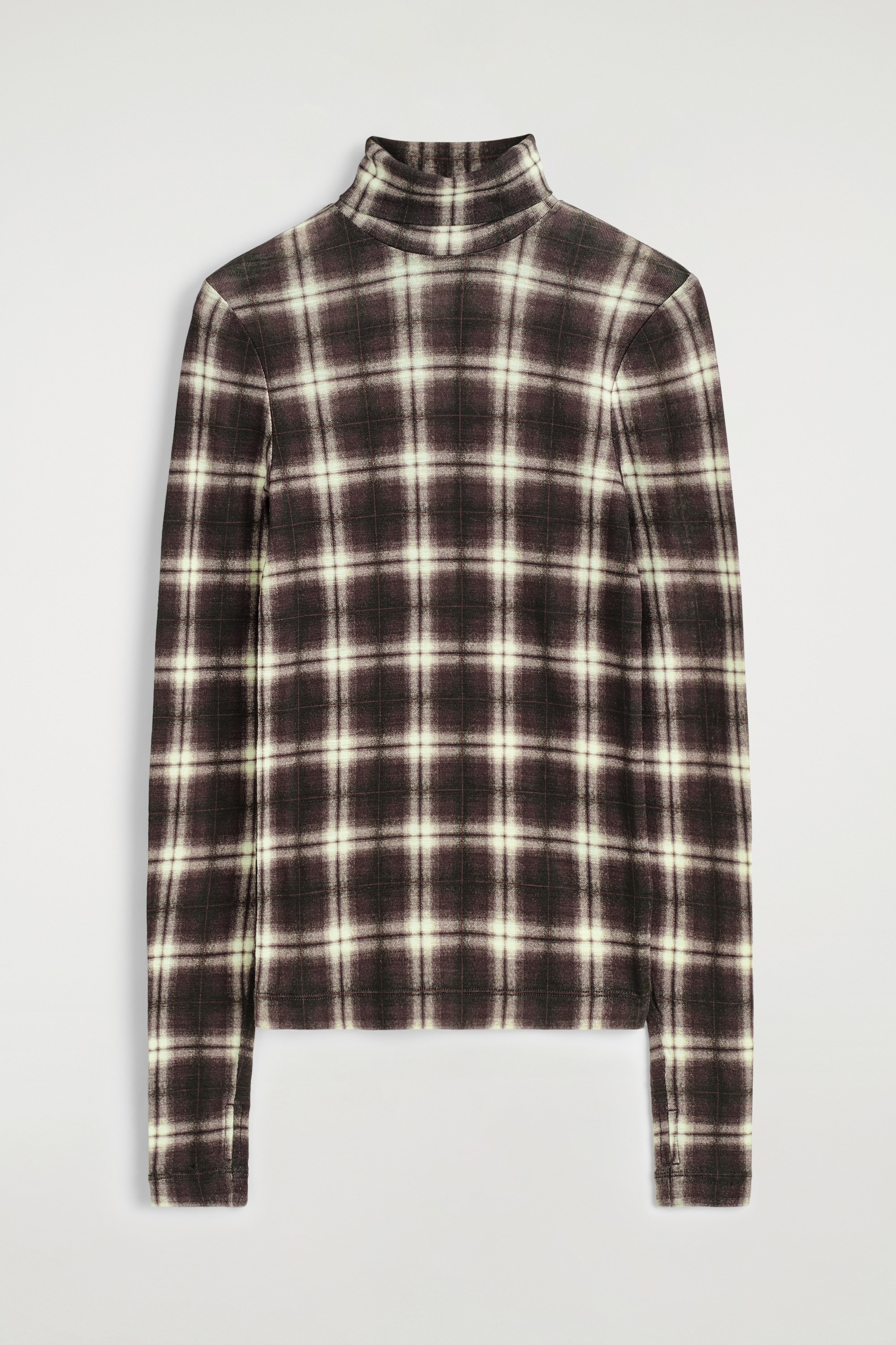 MERINO VLNENÝ TOP S VYSOKÝM GOLIEROM - BROWN / CHECKED/BEŽOVÁ / KOCKOVANÁ/NAVY/MODRÁ / KOCKOVANÁ/DARK GREY MÉLANGE/LIGHT BLUE/SVETLOBÉŽOVÝ MELÍR/TMAVOHNEDÁ/TMAVOZELENÁ MELÍROVANÁ