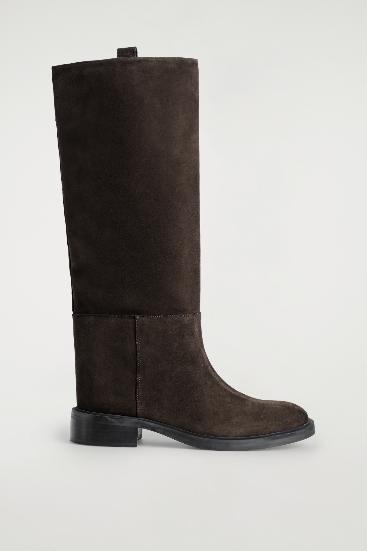 SUEDE RIDING BOOTS - BROWN - 2