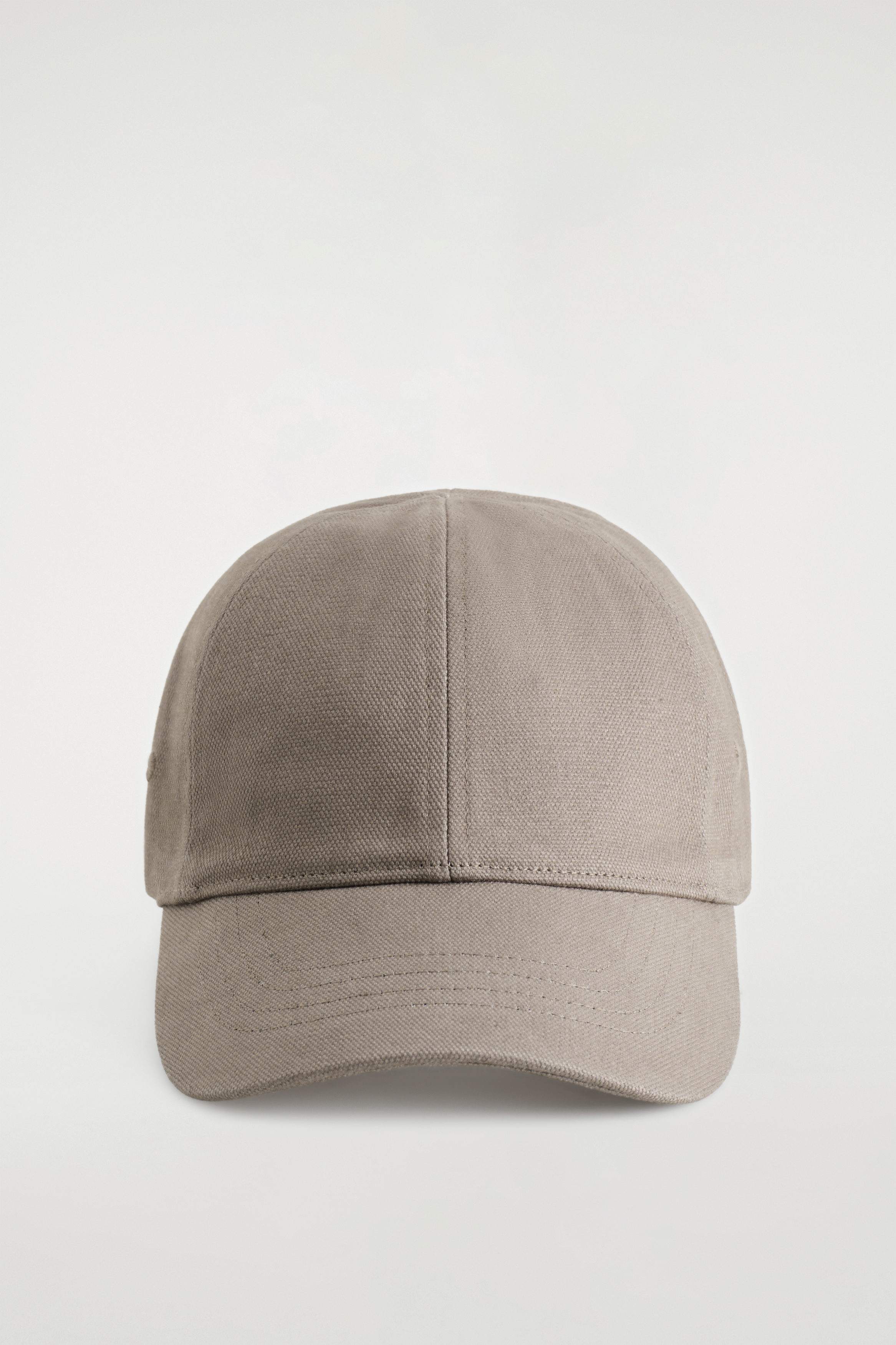 COTTON-CANVAS BASEBALL CAP - GREY-BEIGE | COS US