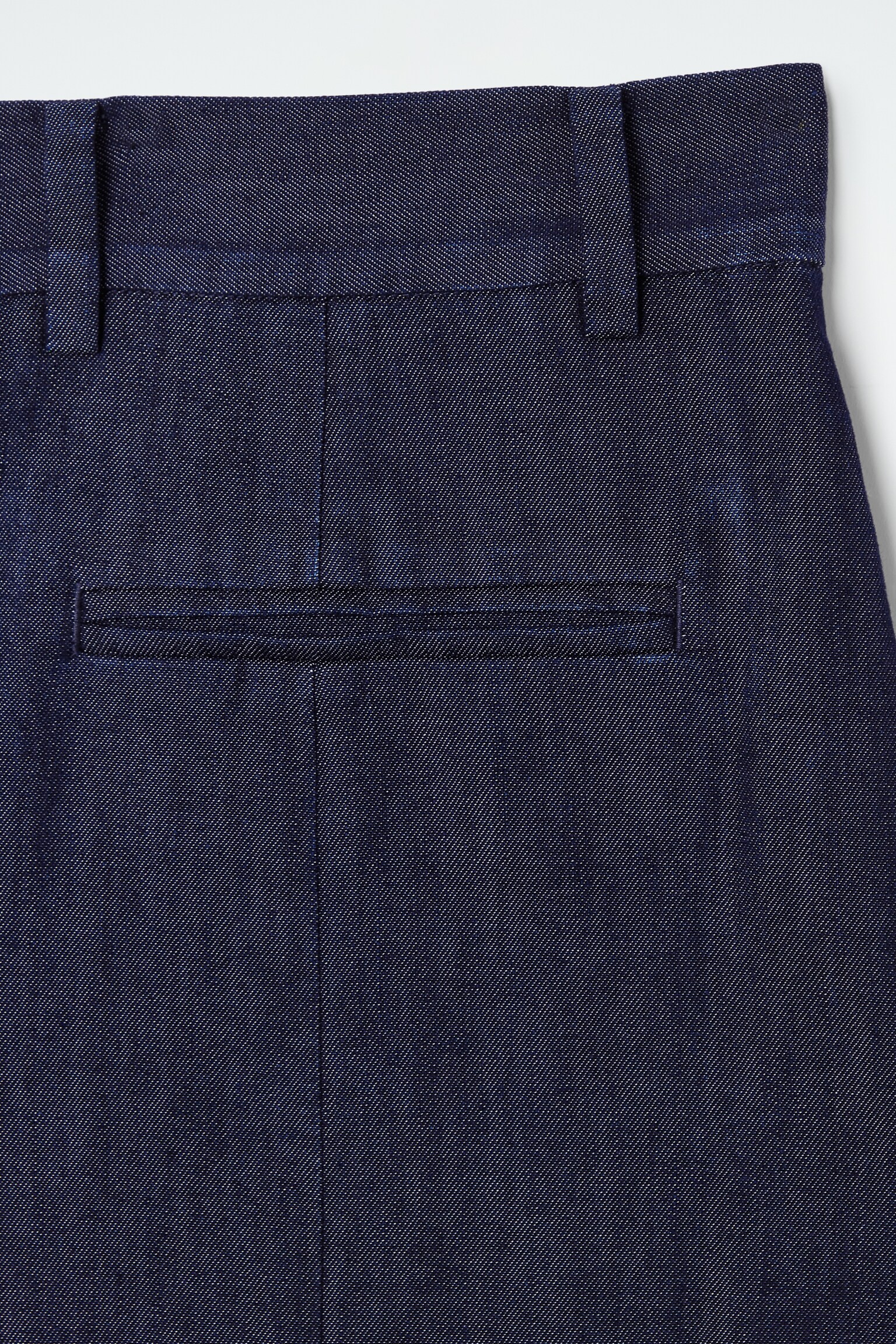 TAILORED DENIM SKORT - INDIGO - 2