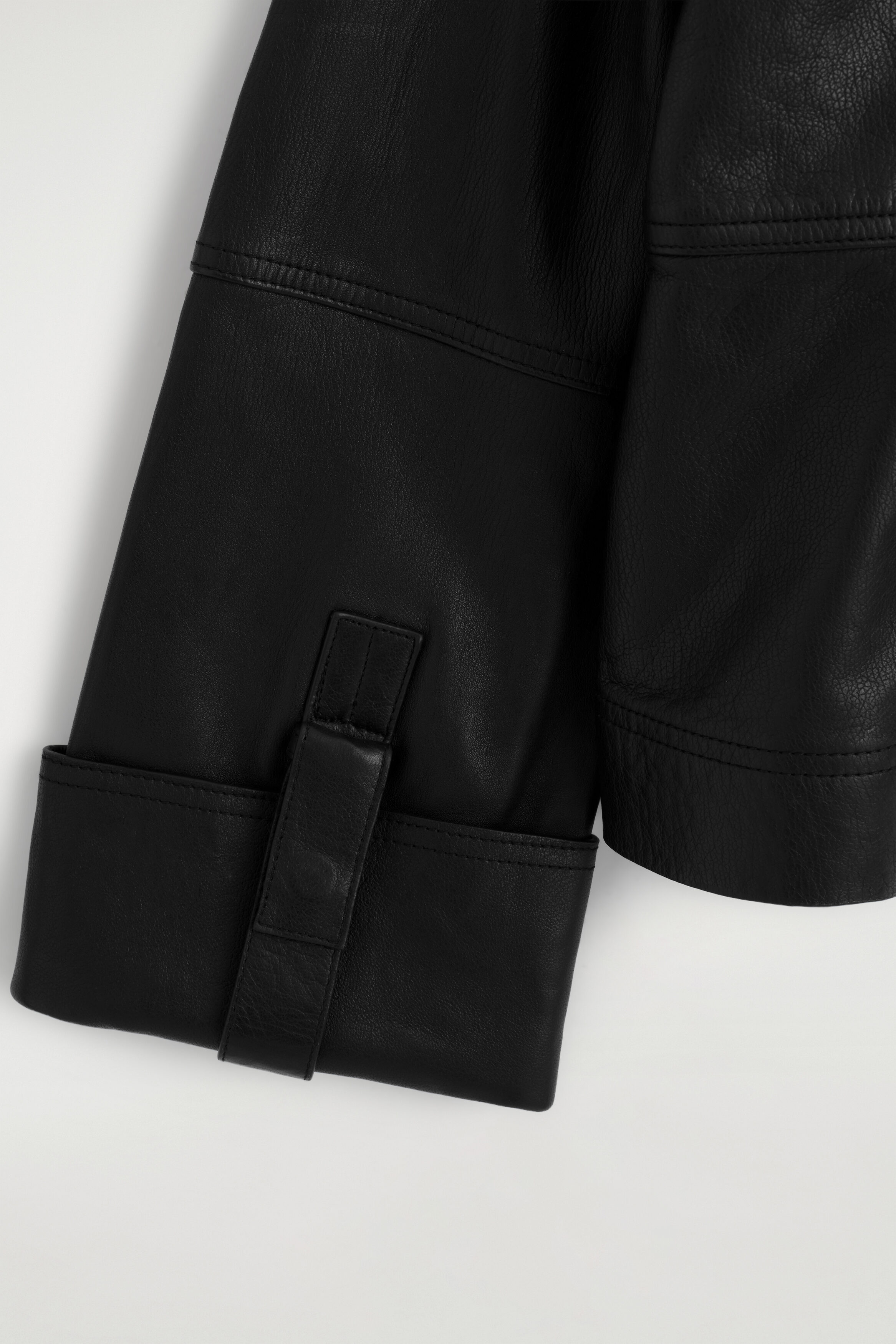 LEATHER WORKWEAR JACKET - BLACK | COS US