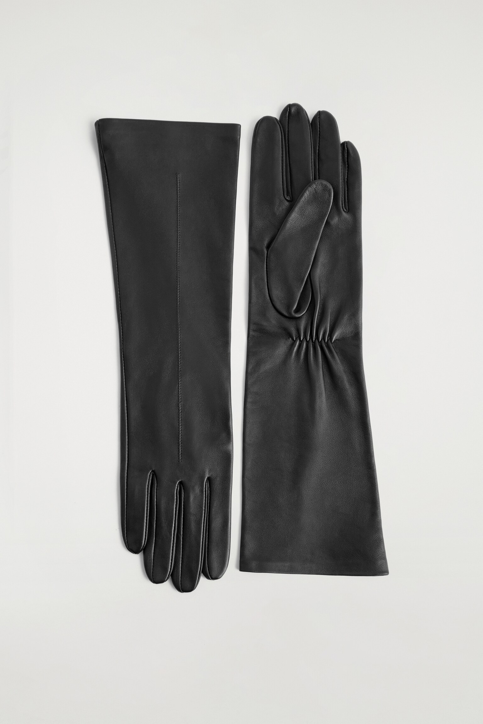 LONGS GANTS EN CUIR - NOIR - 2