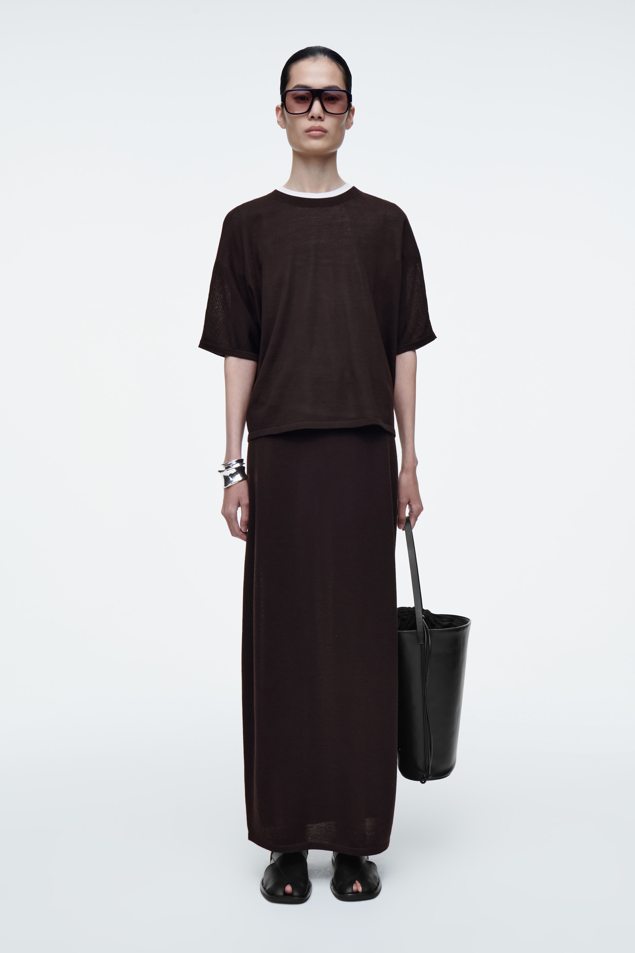 Ingrandisci l'immagine: CROSSOVER LEATHER SLINGBACK SANDALS - BLACK - DONNA | H&M CH 1