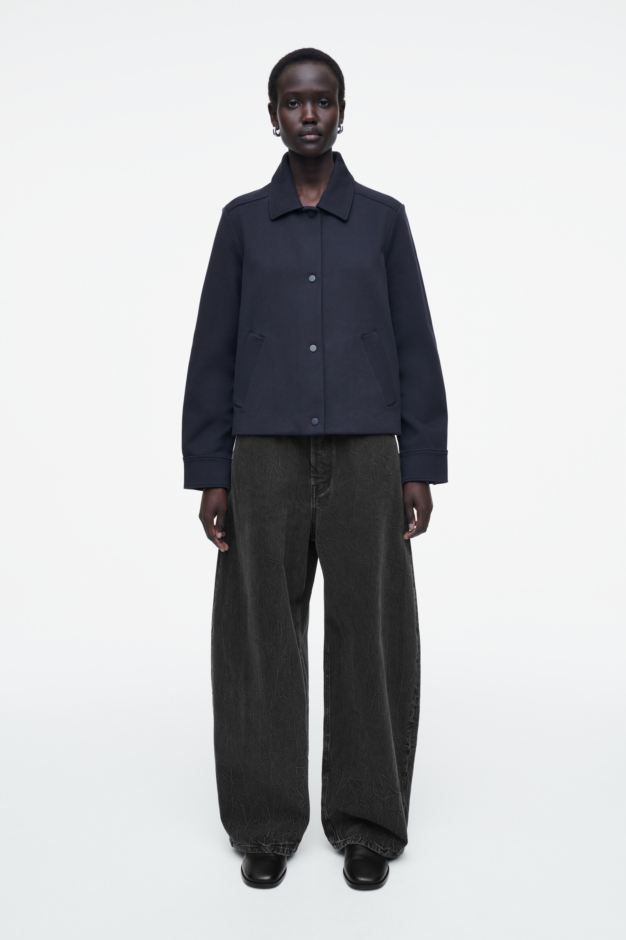 Agrandir l'image: VESTE WORKWEAR SILHOUETTE TRAPÈZE - BLEU MARINE - FEMME | H&M FR 2