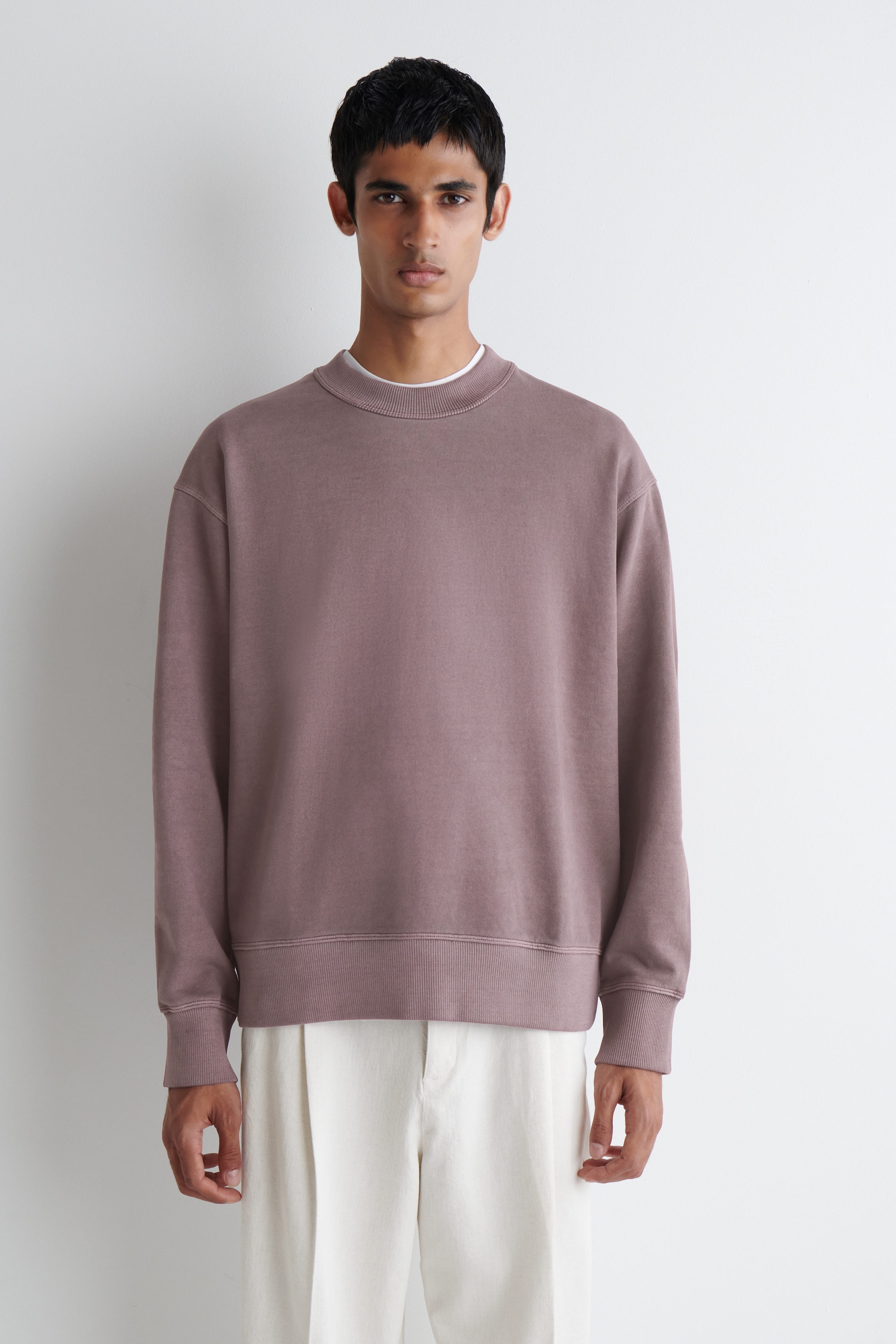 RELAXED WASHED-COTTON SWEATSHIRT