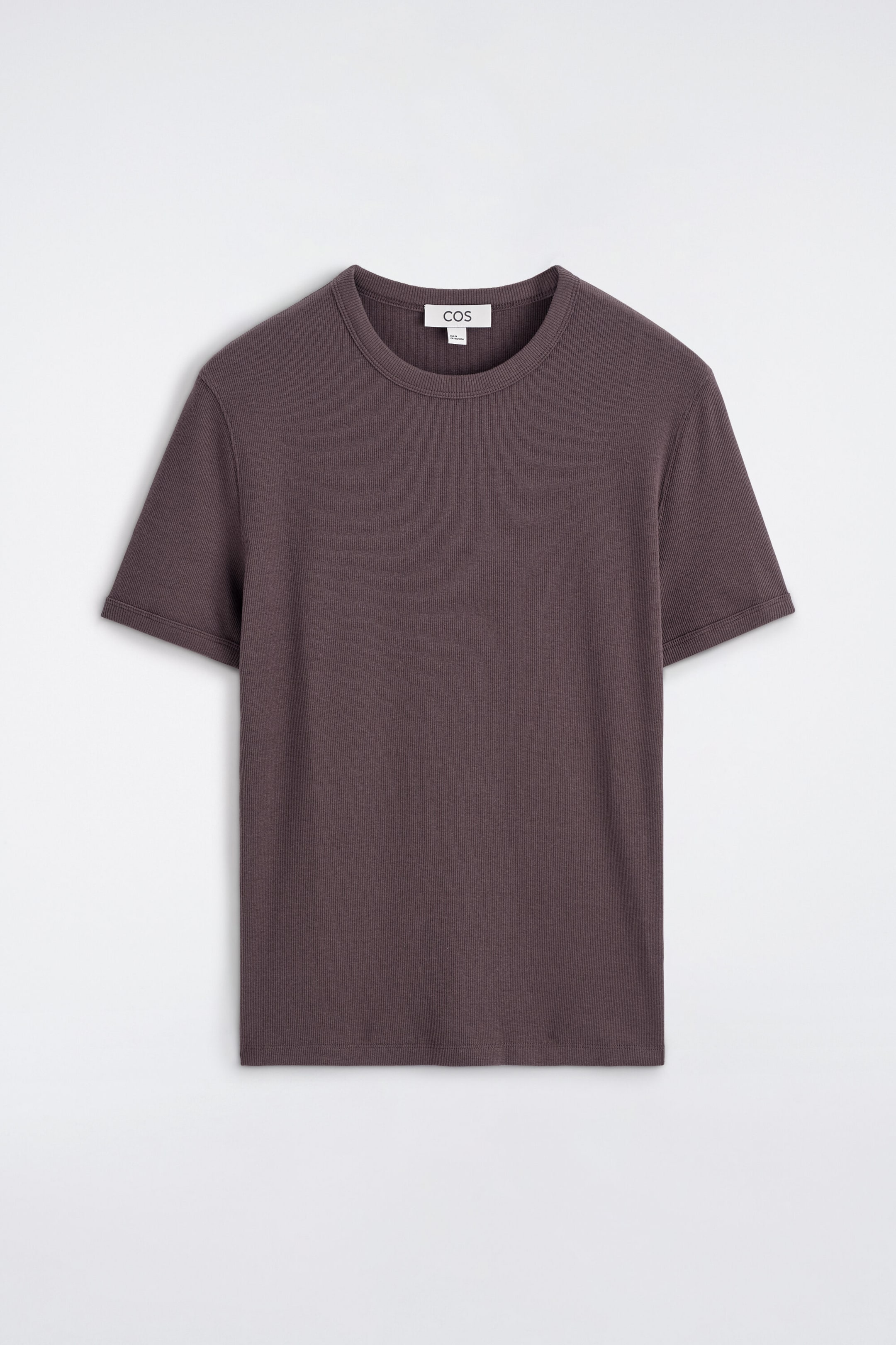 T‑SHIRT SLIM EN COTON CÔTELÉ