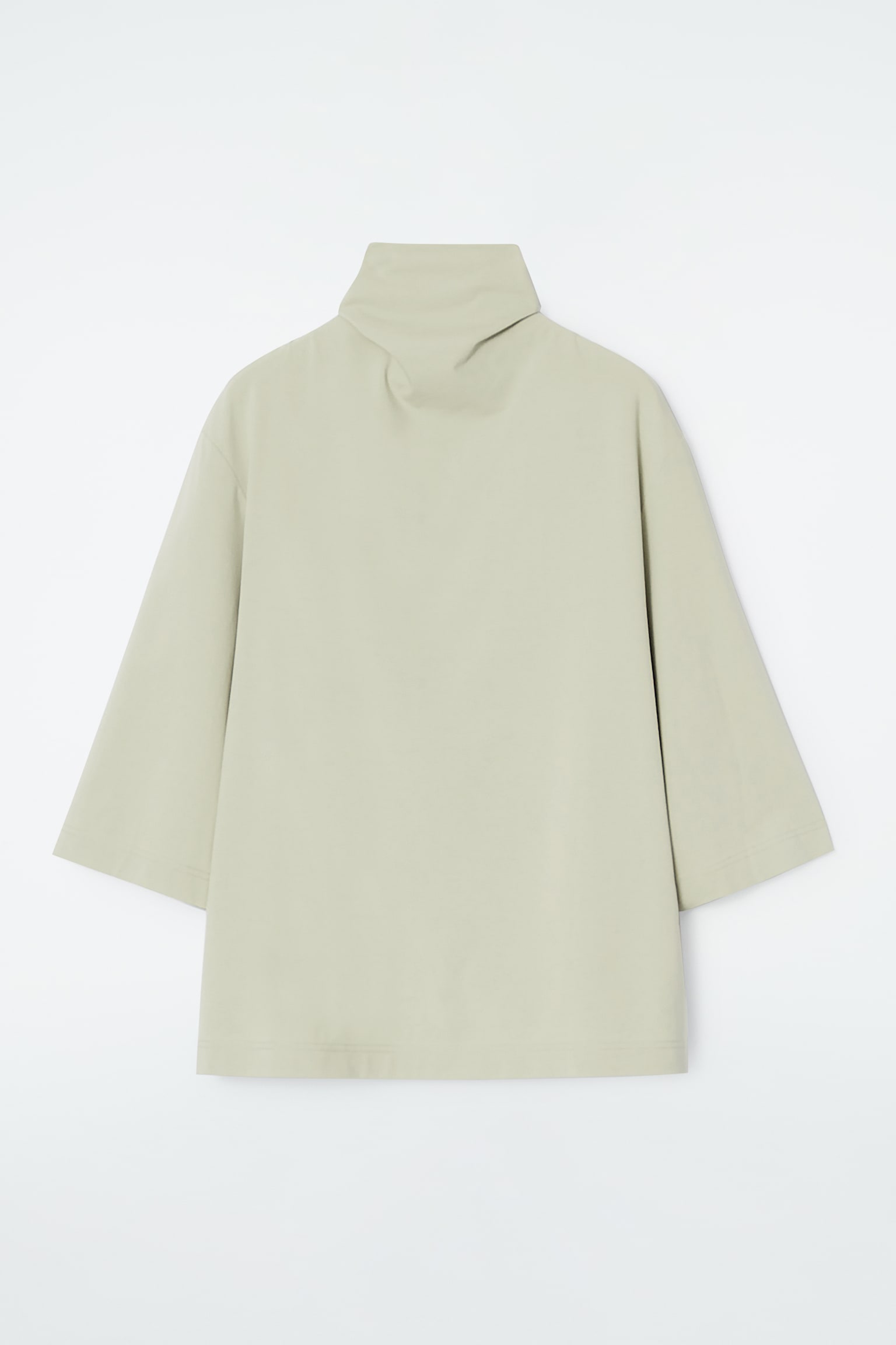TIE-NECK JERSEY TOP - BEIGE - 1