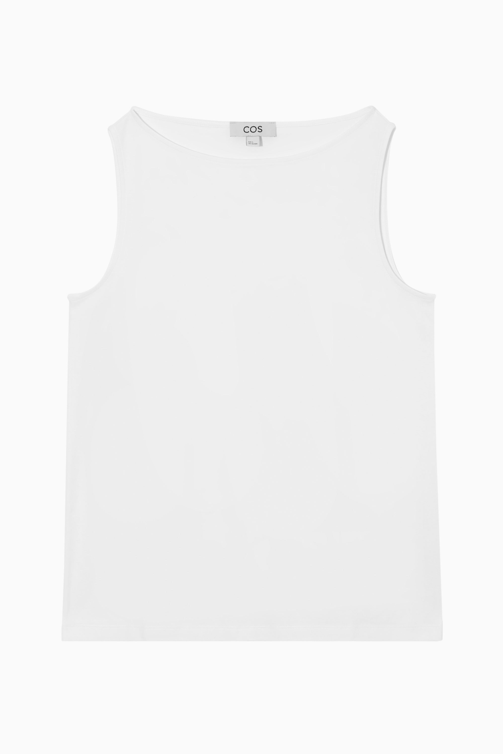 elu El boatneck cup tank top white②