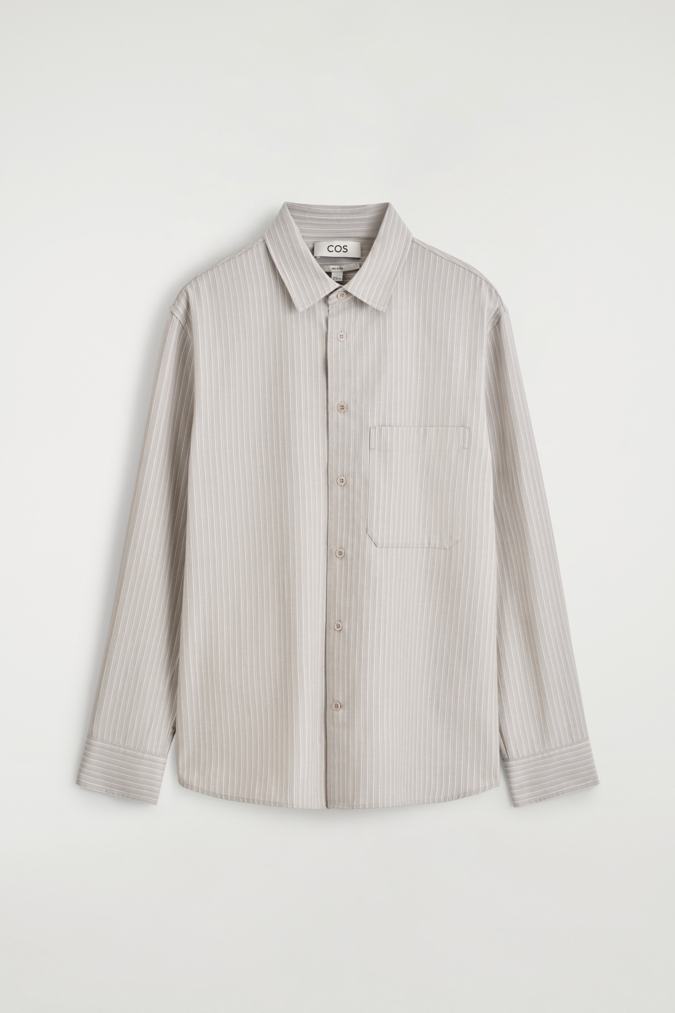 View larger image: RELAXED TWILL SHIRT - MOLE / STRIPED - Men | H&M GB 6