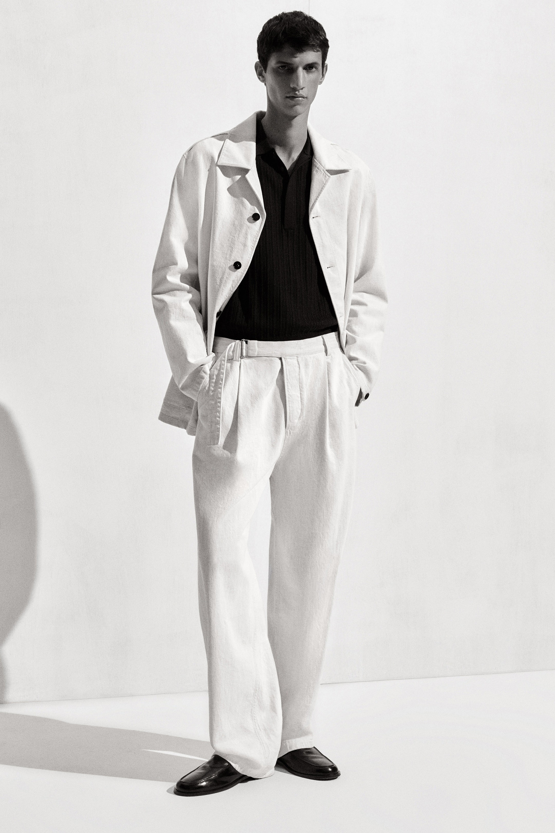 PANTALONI BARREL IN DENIM CON CINTURA