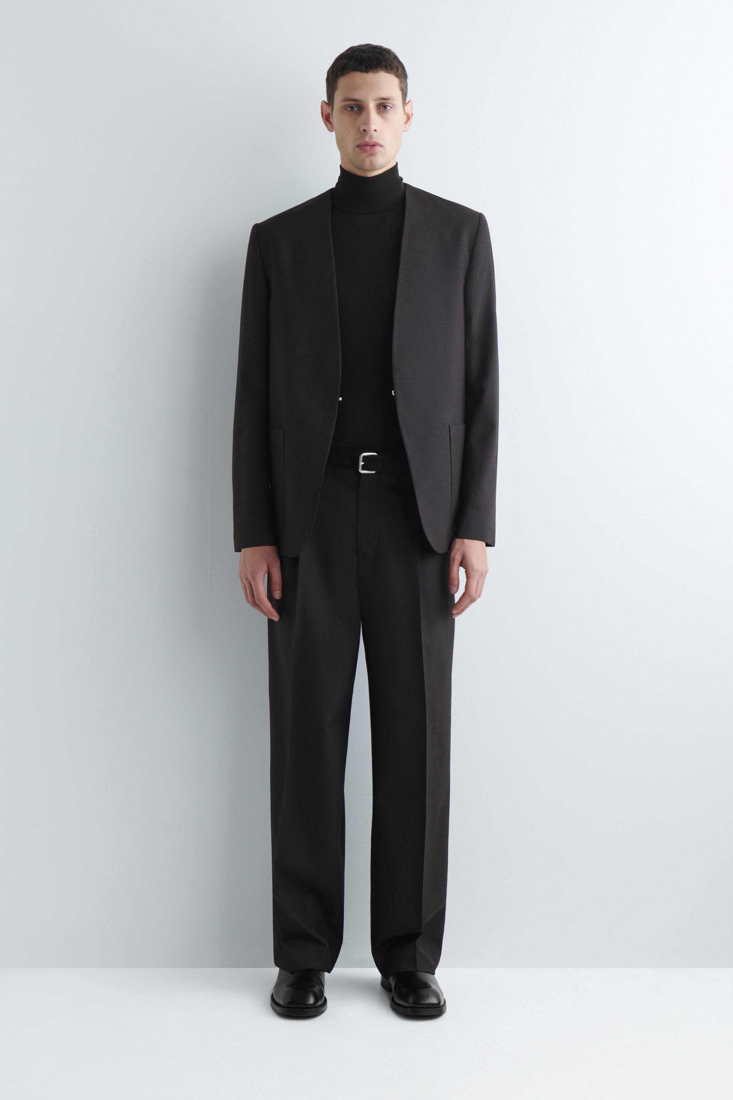 PLEATED WOOL PANTS - CHARCOAL | COS US