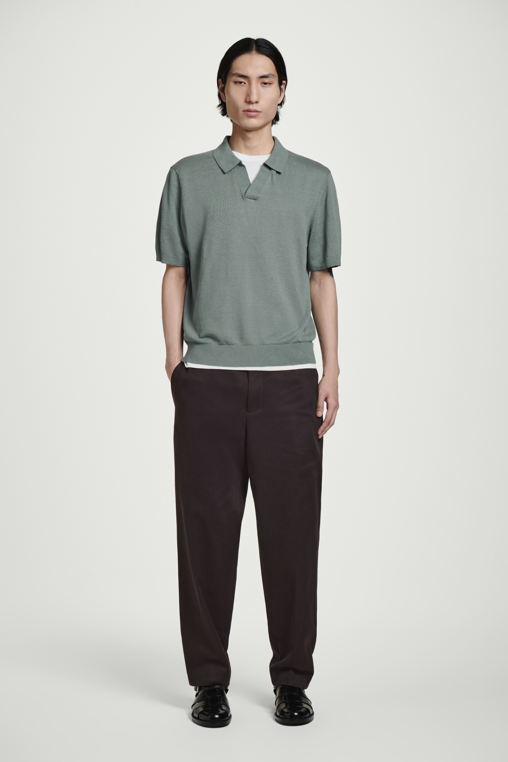 Ver imagen más grande: POLO DE PUNTO DE LINO - VERDE - HOMBRE | H&M ES 2