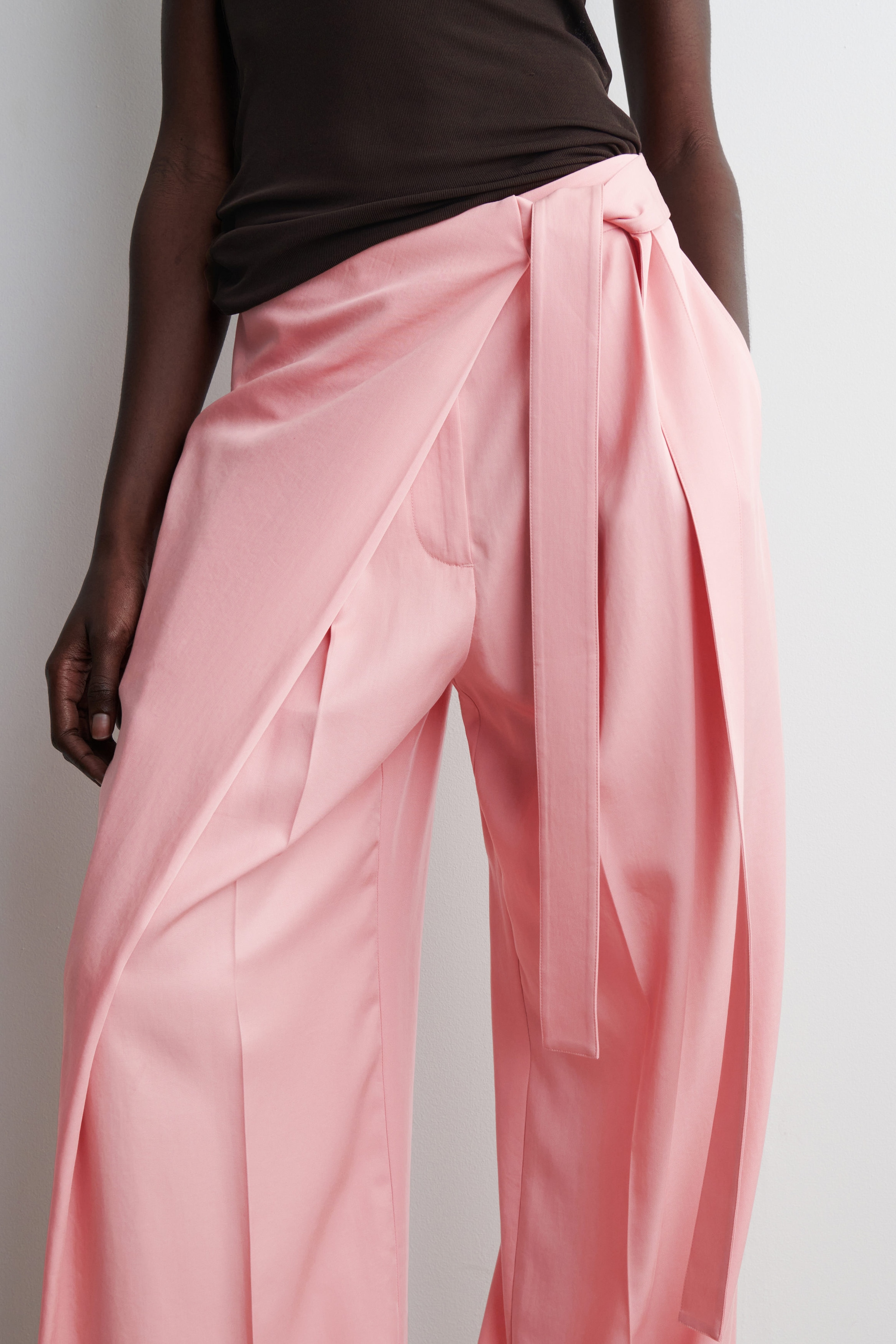 FLUID WRAP-FRONT PANTS
