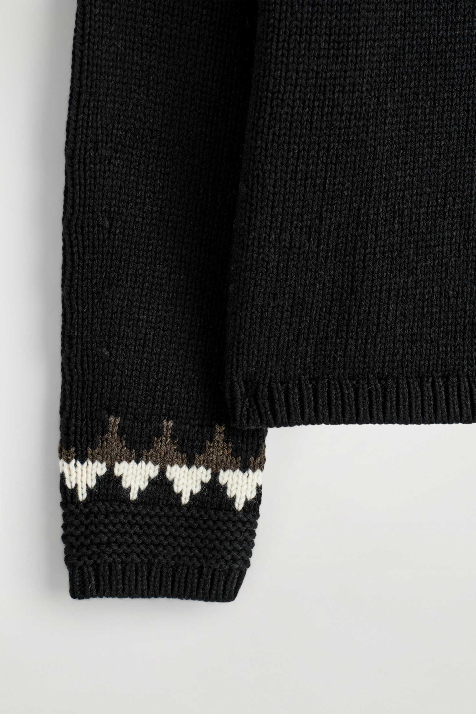 FAIR ISLE WOOL-CASHMERE JUMPER - BLACK / WHITE / BROWN/CREAM / BROWN / PINK - 7