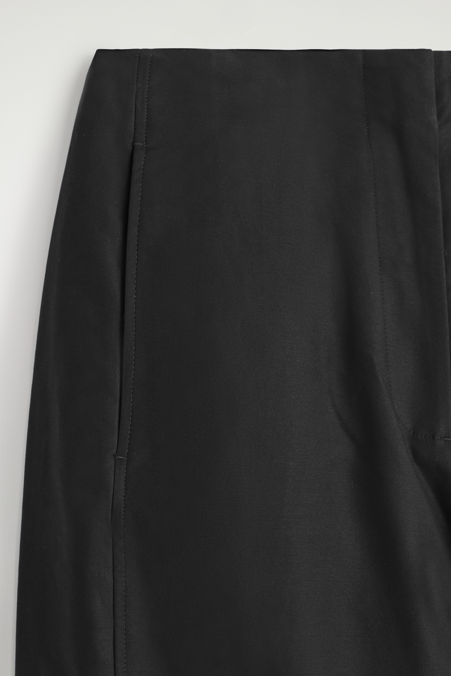 PANTALONI BARREL IN COTONE PIMA - NERO/BIANCO - 5