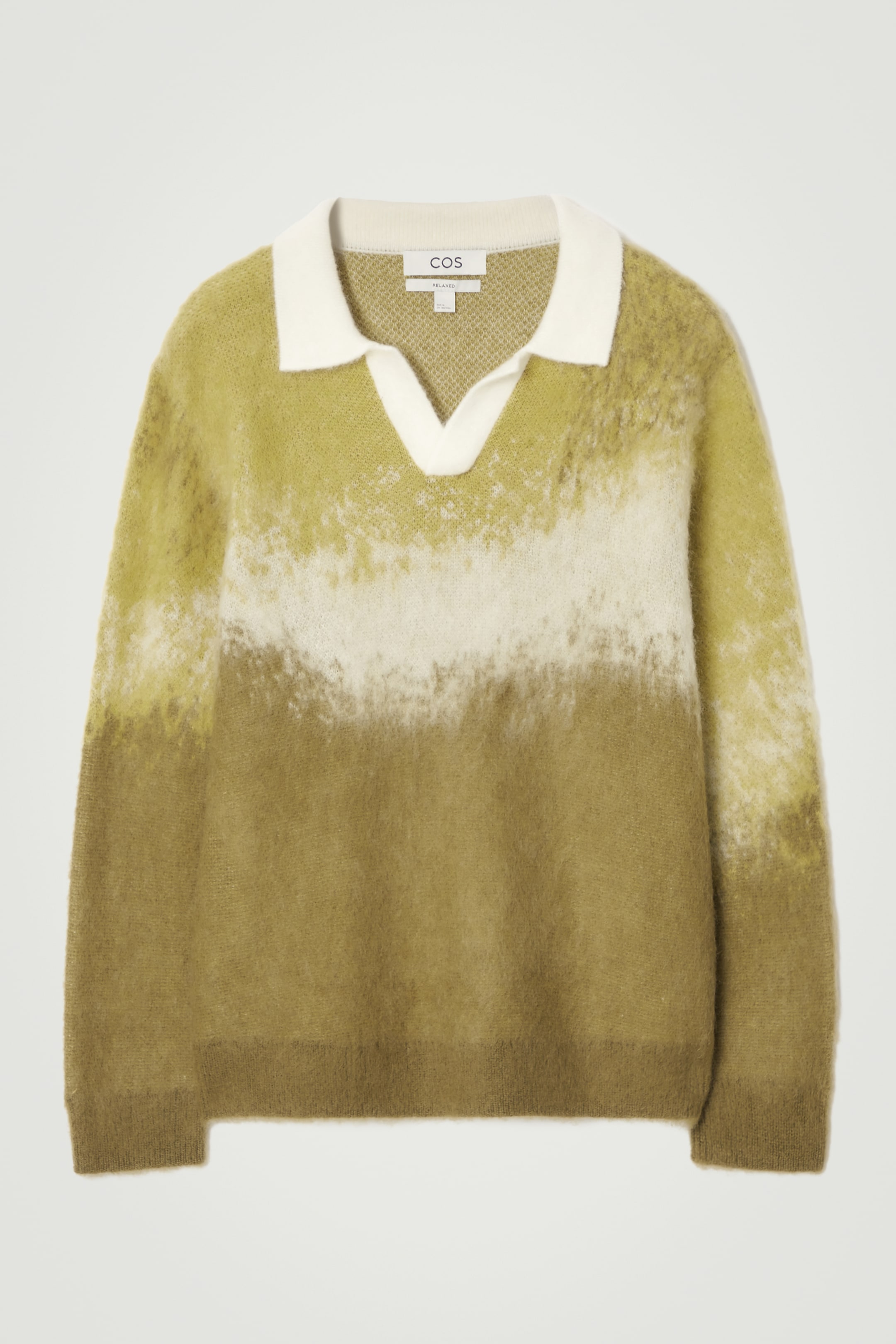 Grösseres Bild ansehen: POLOPULLOVER AUS GEBÜRSTETEM MOHAIR-MIX - GELB/SANDFARBEN - HERREN | H&M CH 1