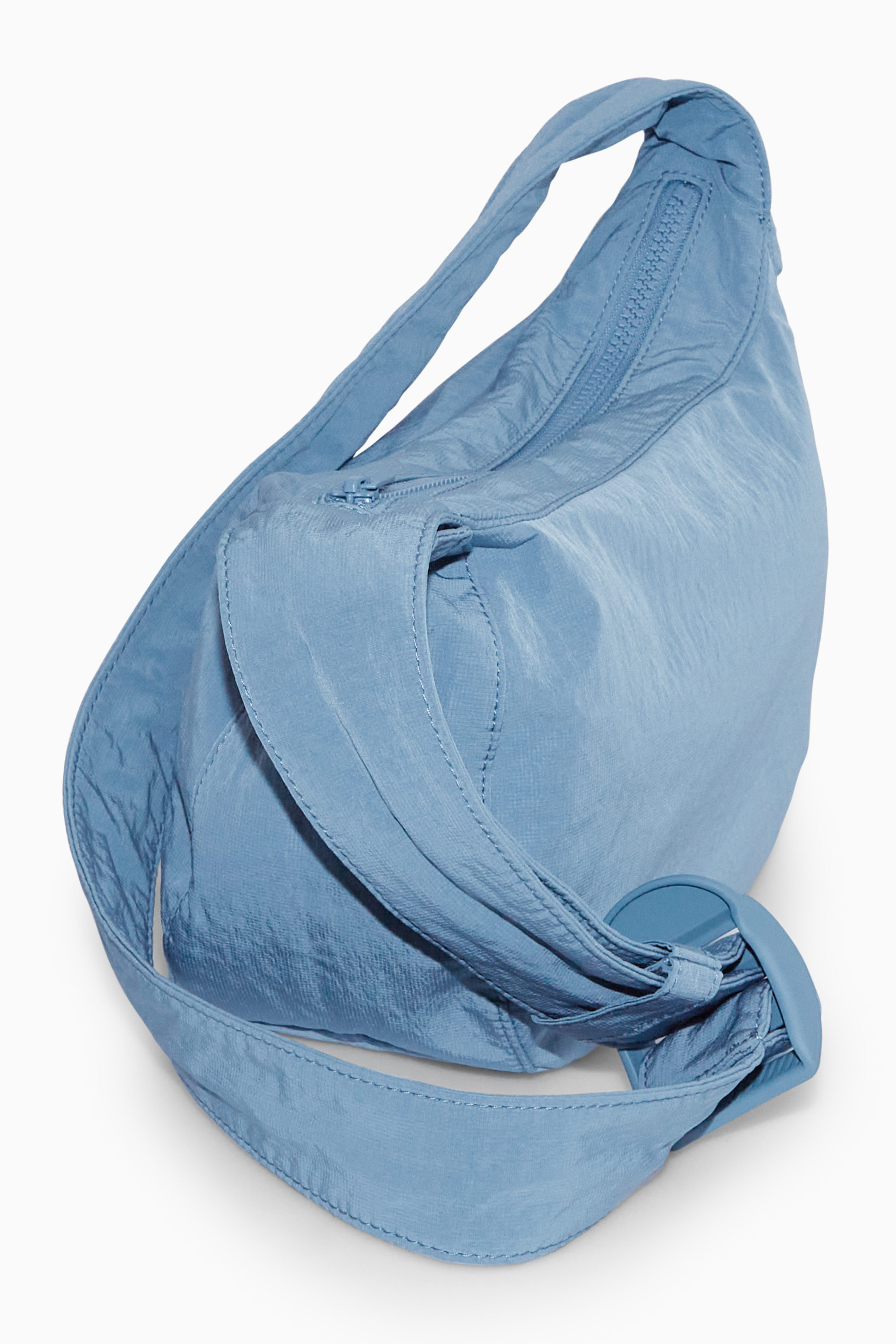 CROSSBODY SADDLE BAG - NYLON - LIGHT BLUE | COS